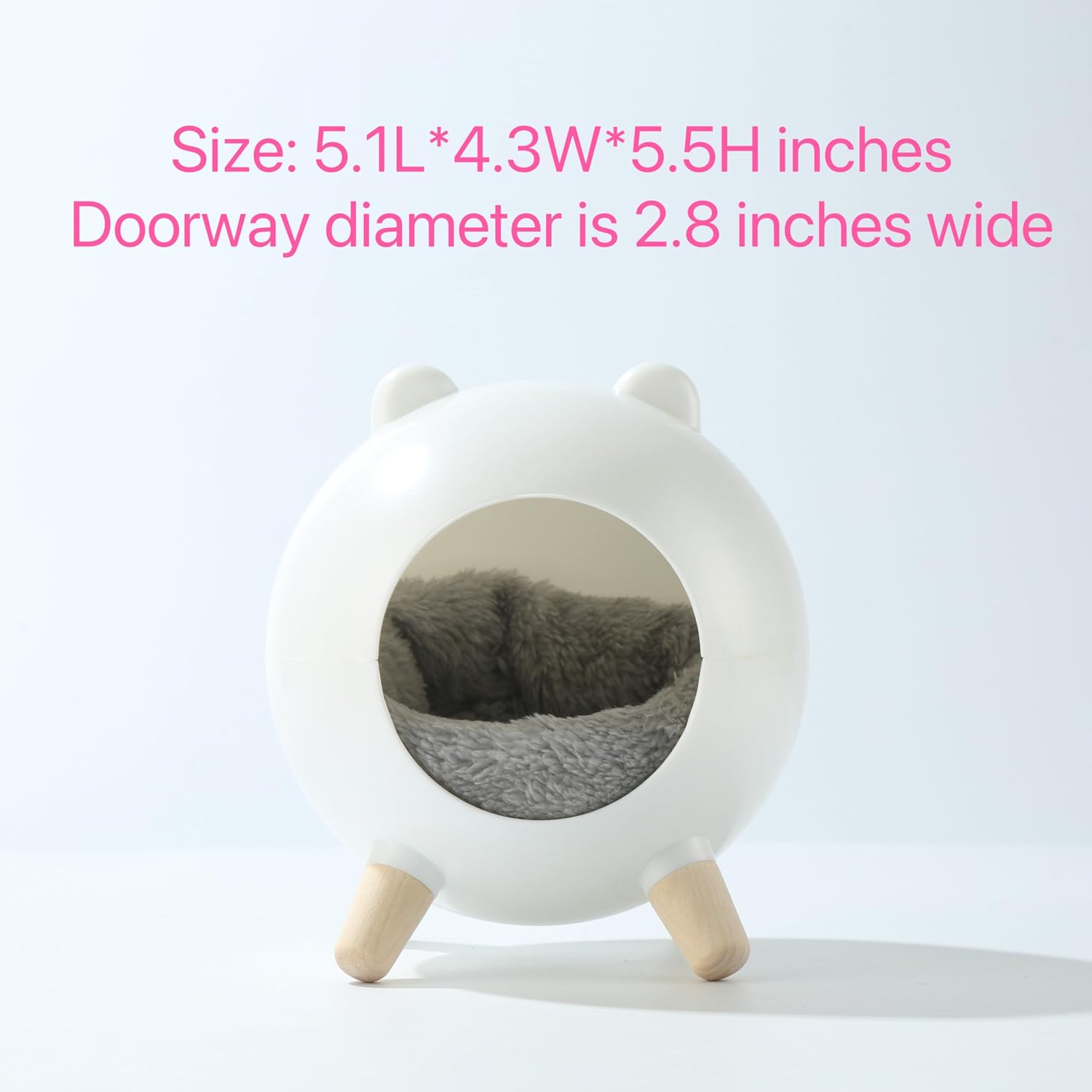 Modern White Hamster Hideaway - Hình 2