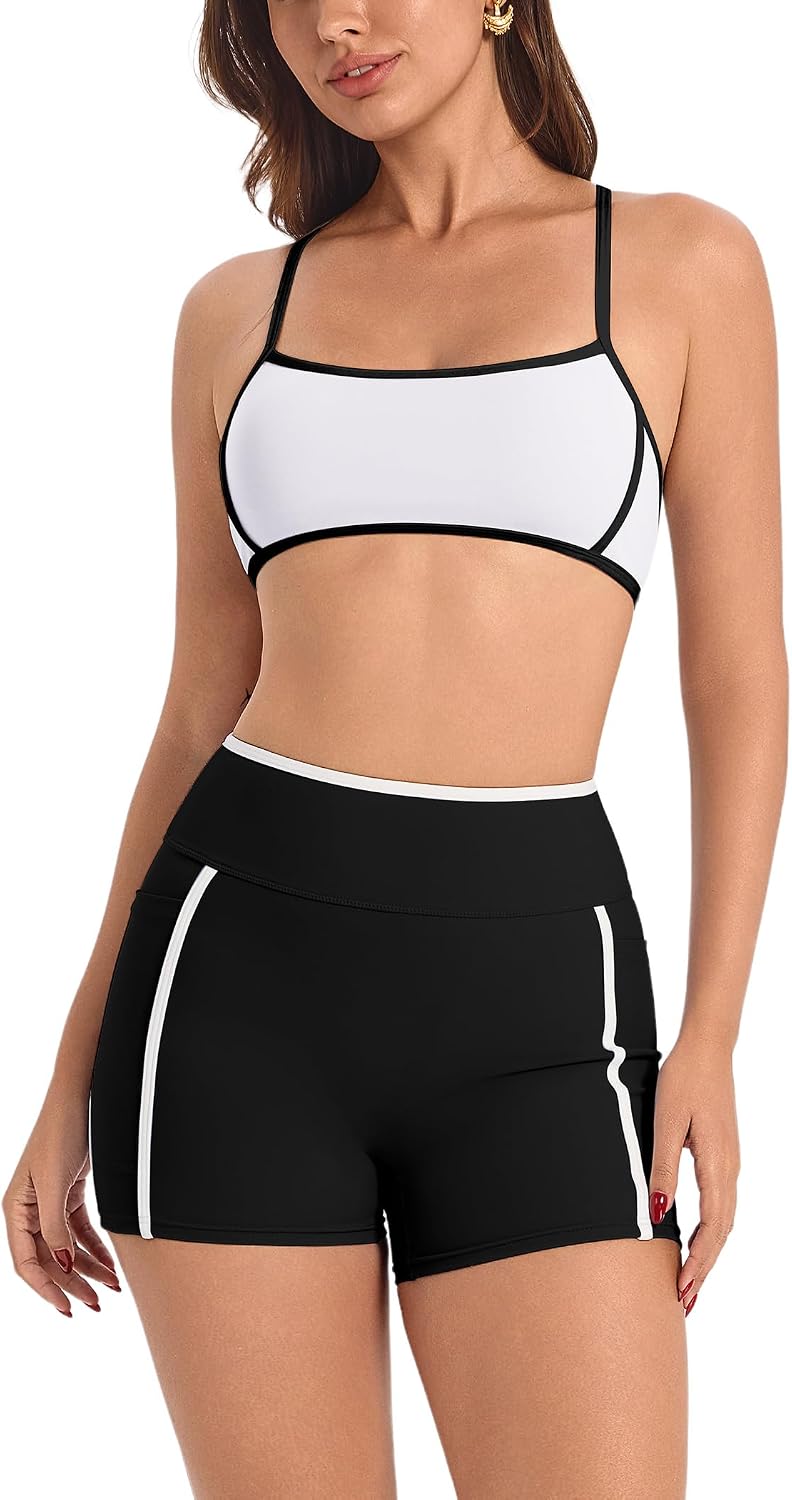 Brown Cross-Back Sports Bra - Hình 22
