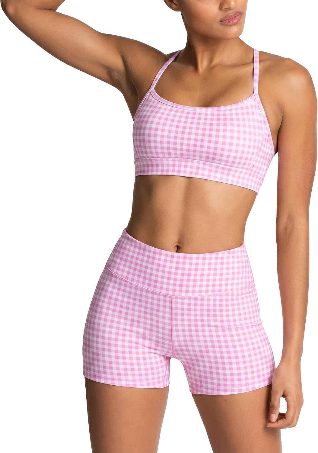 Brown Cross-Back Sports Bra - Hình 27