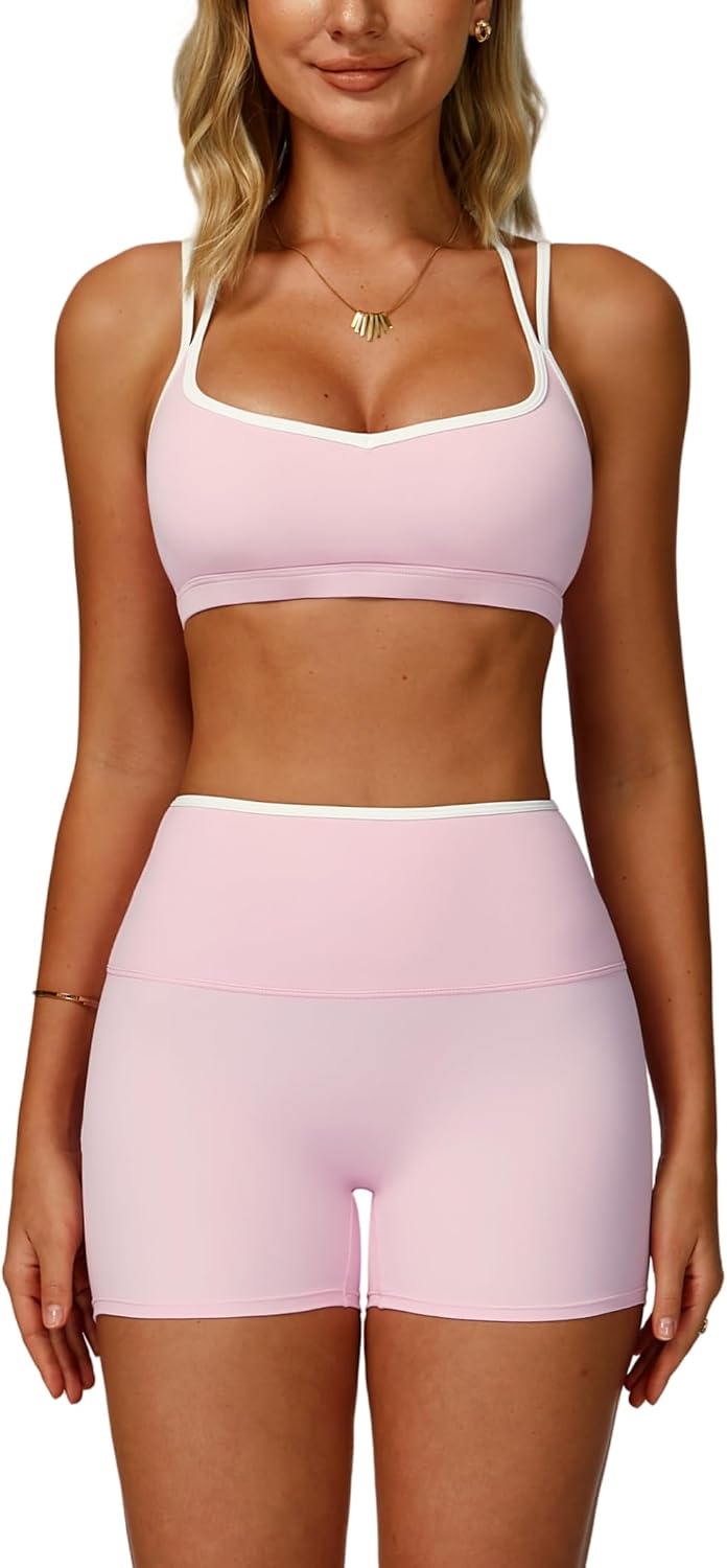 Brown Cross-Back Sports Bra - Hình 10