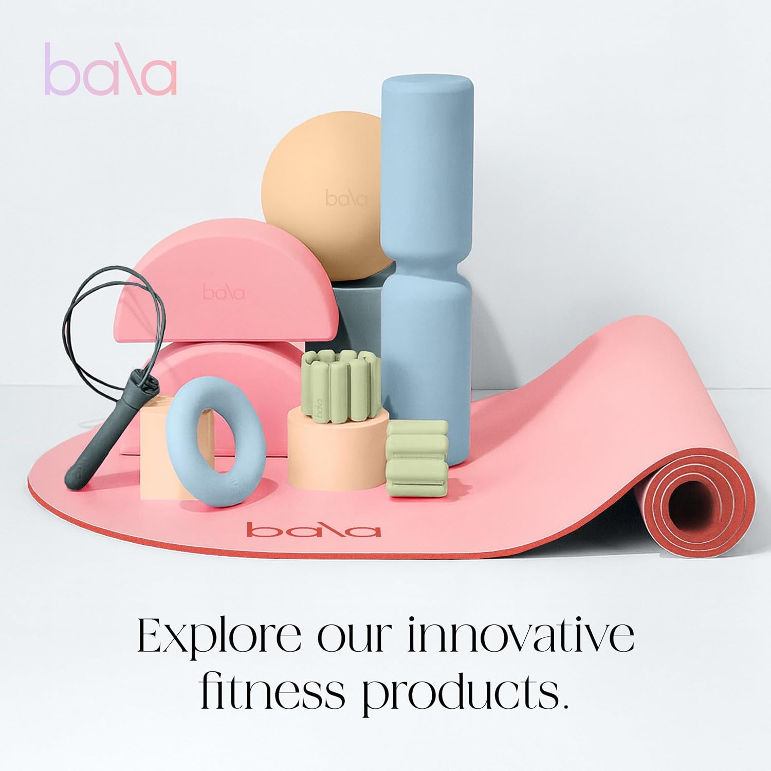 Bala Sky Blue Pilates Ball - Hình 6