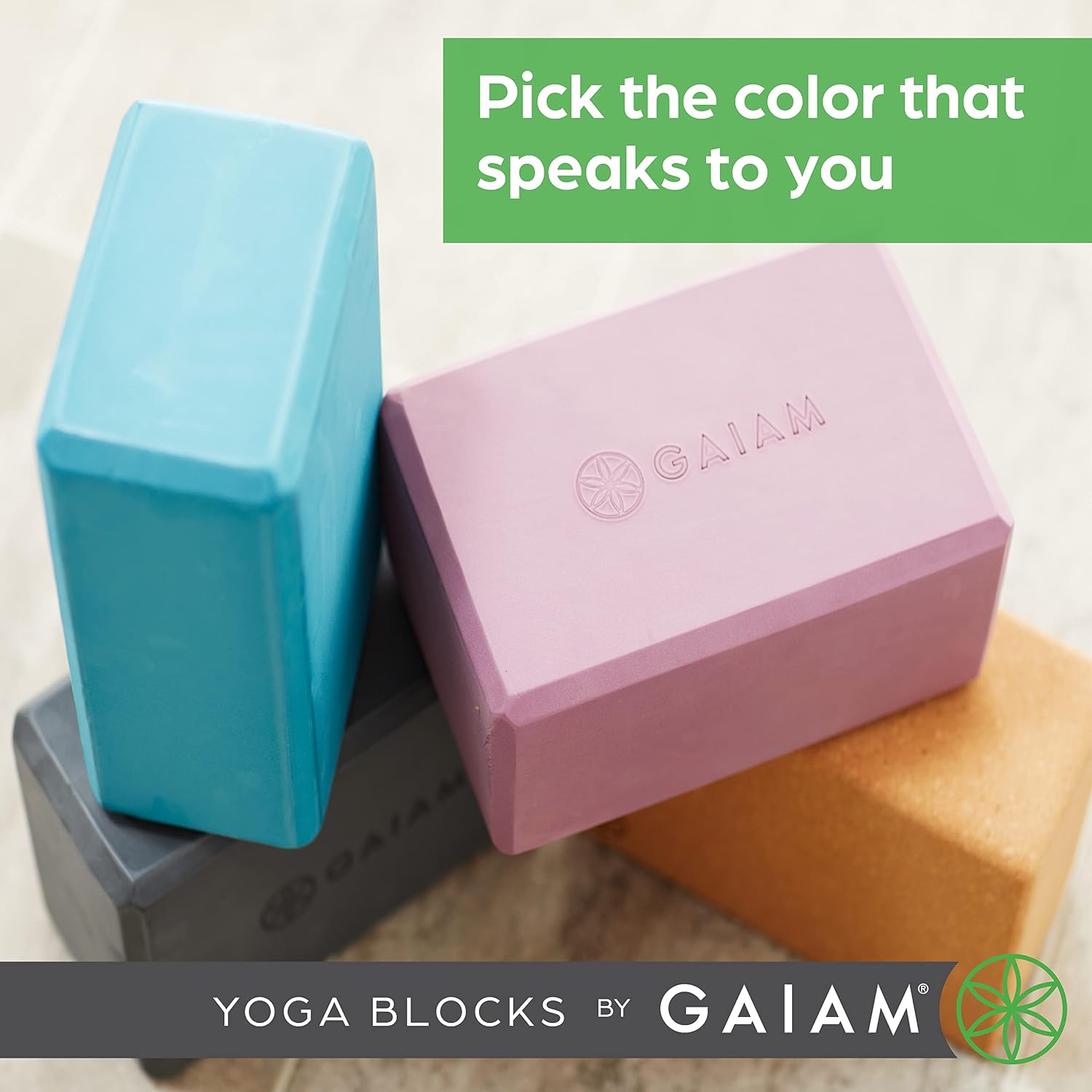 GAIAM Mint Green Yoga Blocks - Hình 3