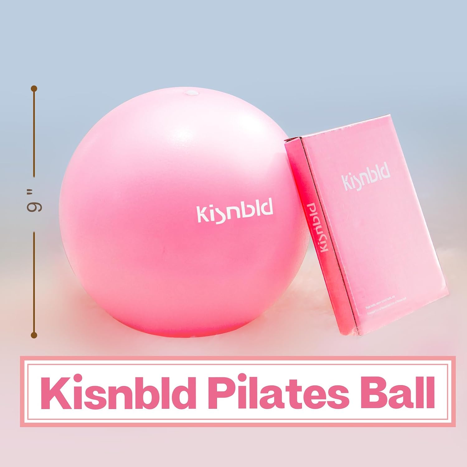 KISNBLD Pink Mini Pilates Ball - Hình 7