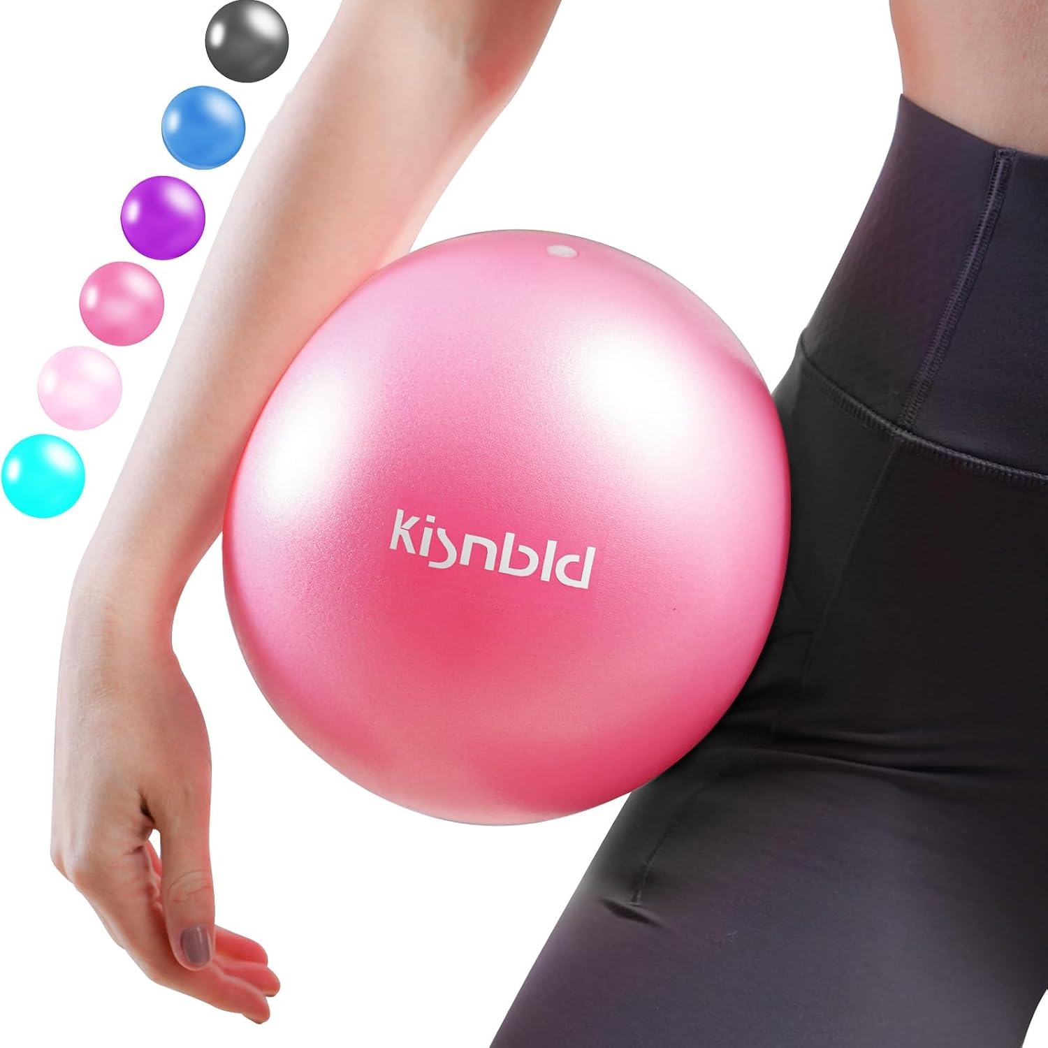 KISNBLD Pink Mini Pilates Ball - Hình 20
