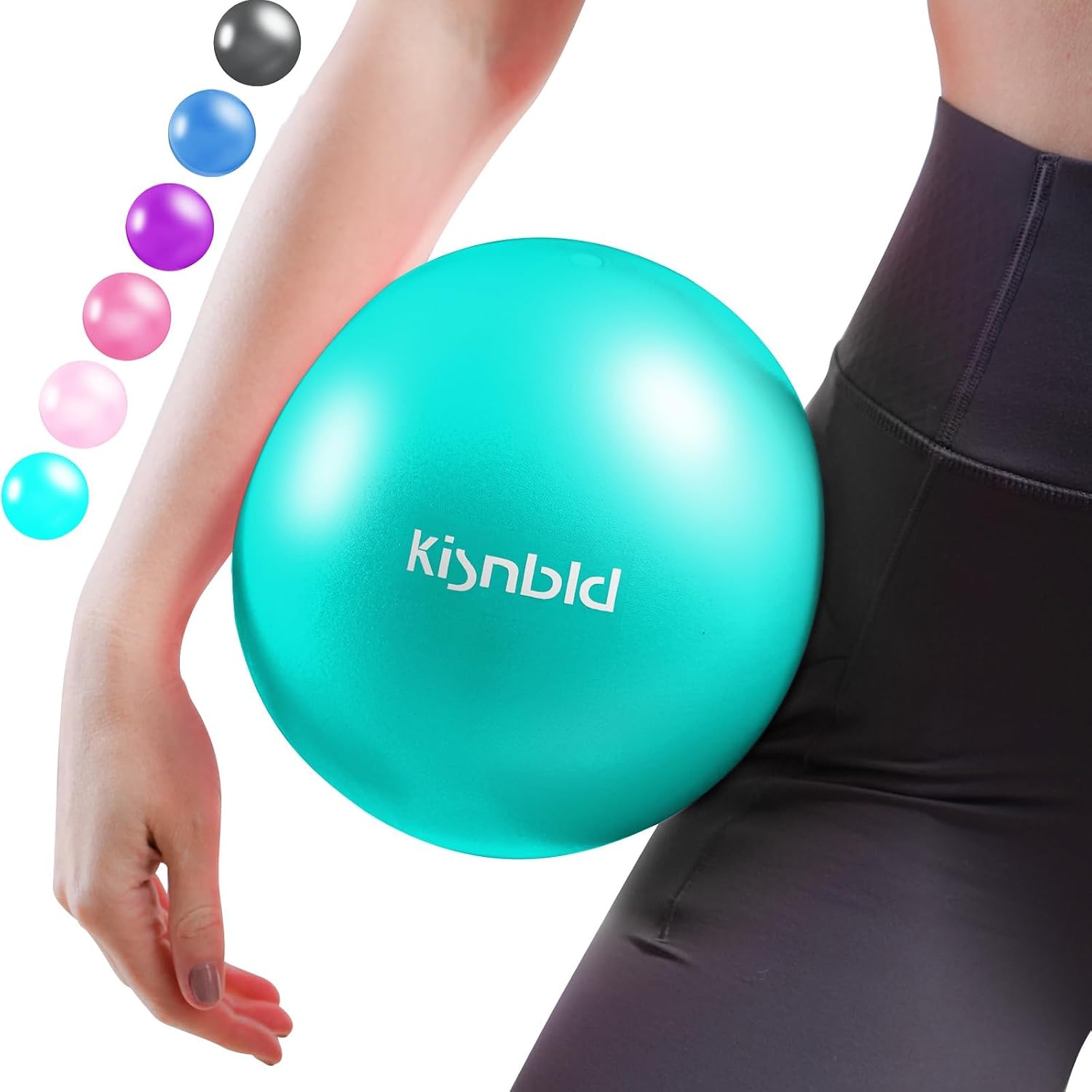 KISNBLD Pink Mini Pilates Ball - Hình 12