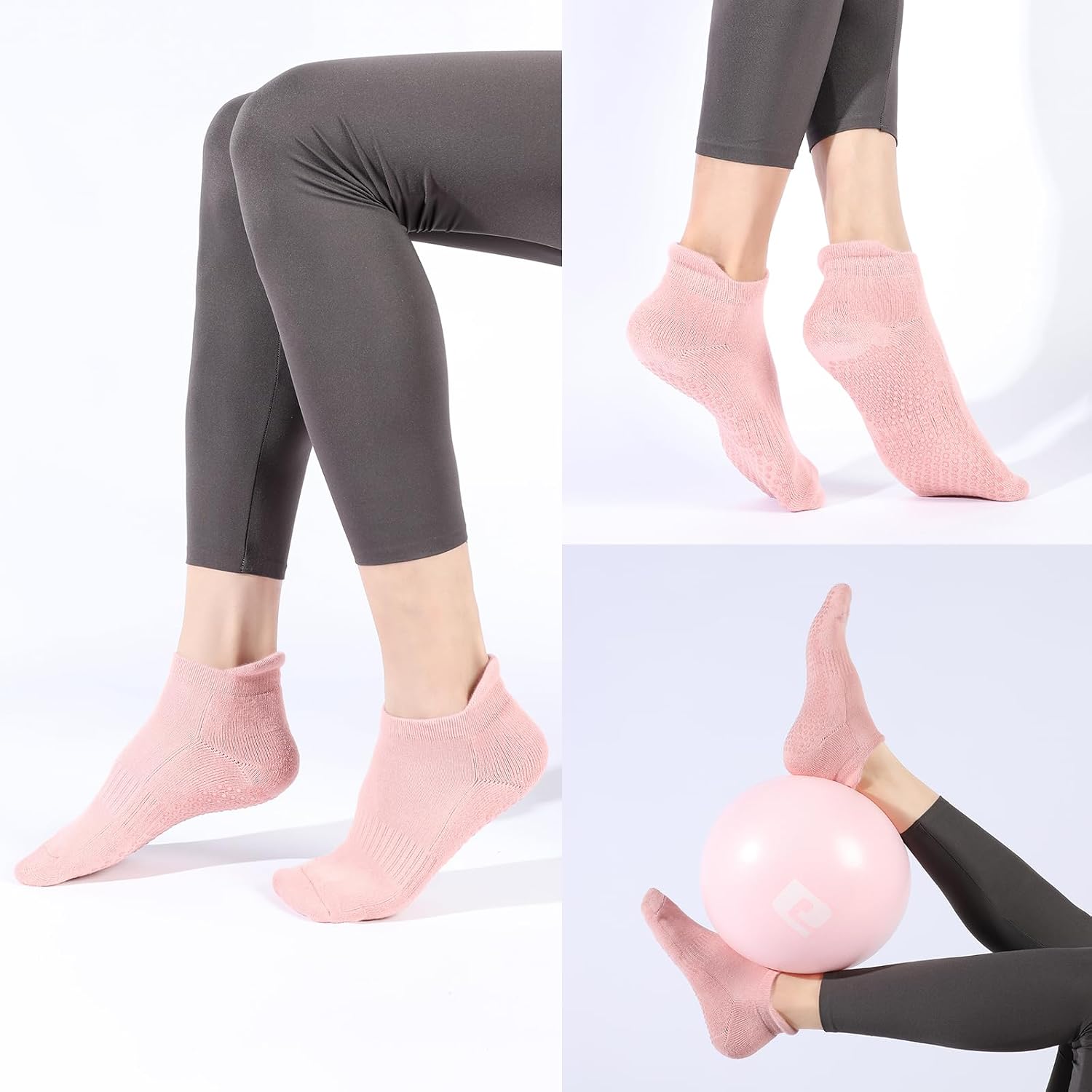 Multi-Color Non-Slip Ankle Grip Socks - Hình 5