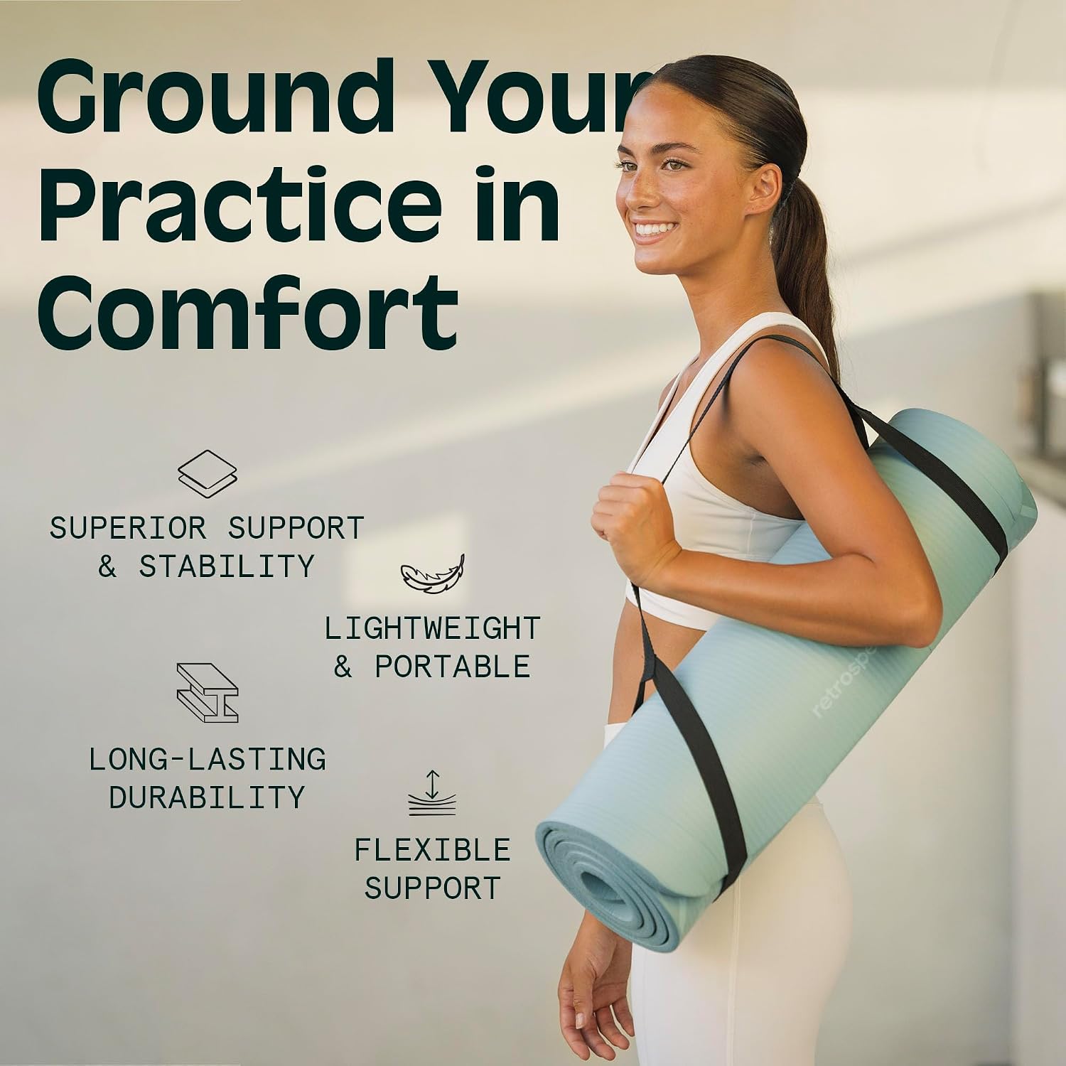 Retrospec Mauve Yoga Mat - Hình 4