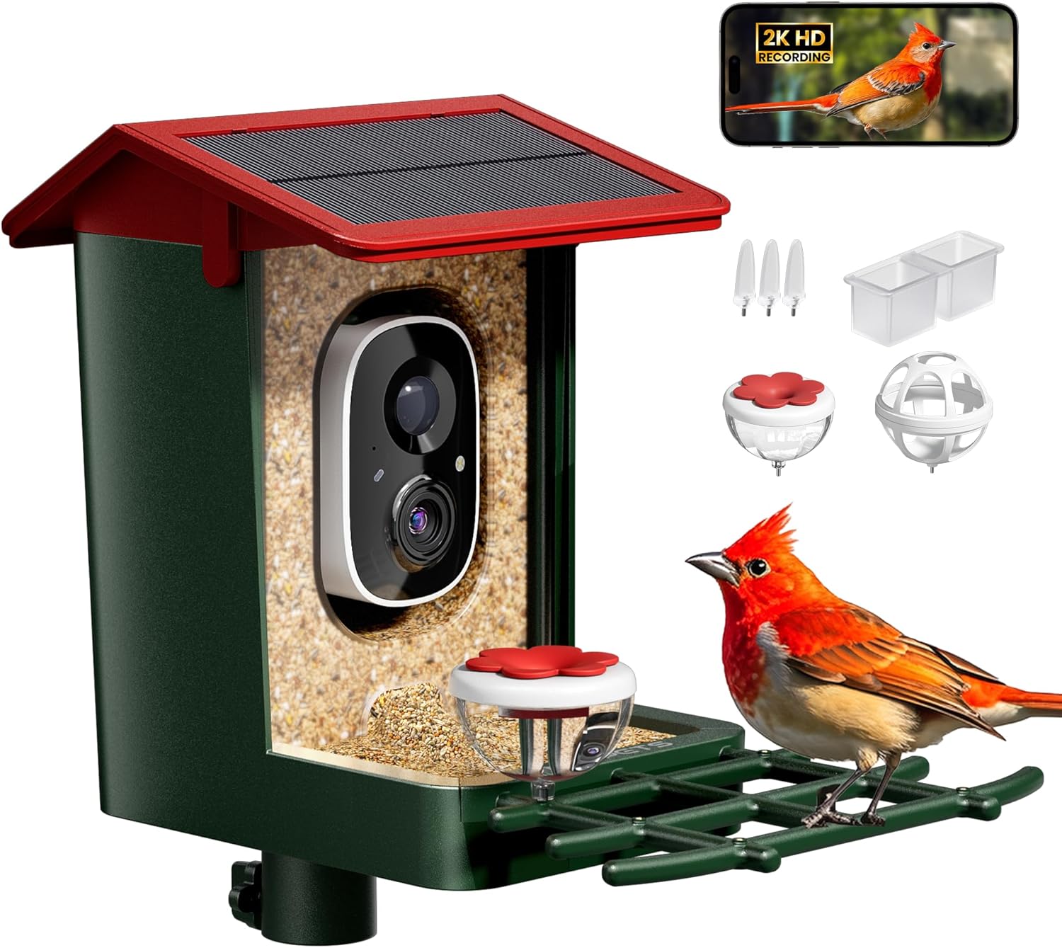 Smart Solar Bird Feeder with Camera