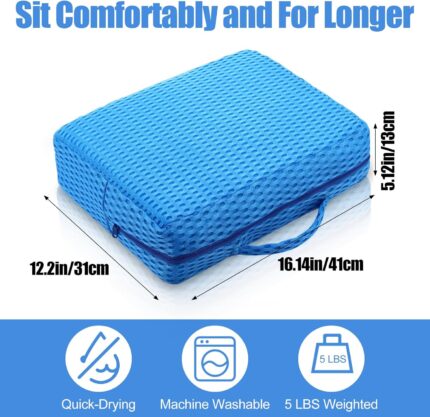 Deluxe Blue Hot Tub Seat Cushions – Deluxe Blue 4D Mesh Hot Tub Seat — image 2