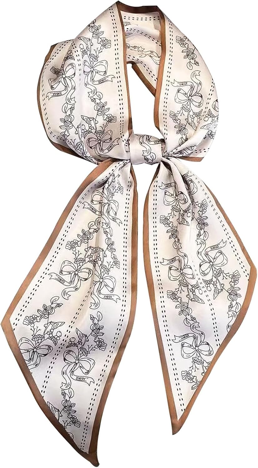 Hioyiwse Head Scarf Hair Neck Scarves For Women Purse Bag Scarfs For