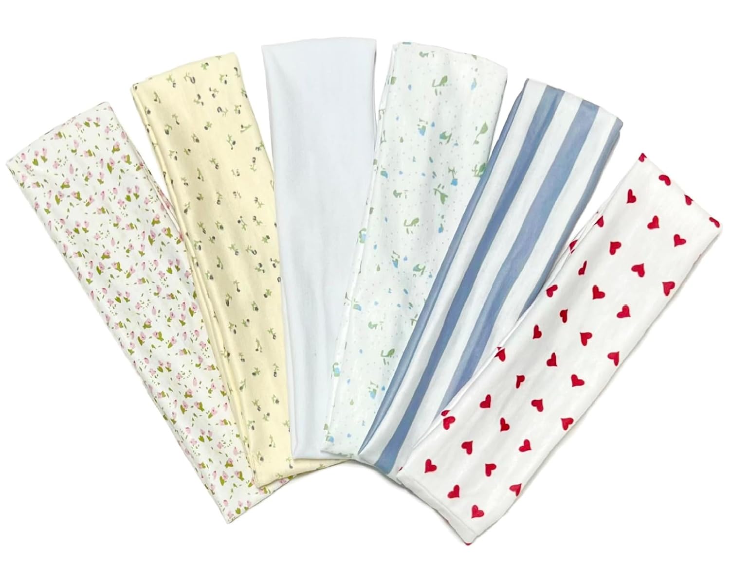 TERSE Fashion Women's Headbands for Short Hair Non Slip Elastic Floral
