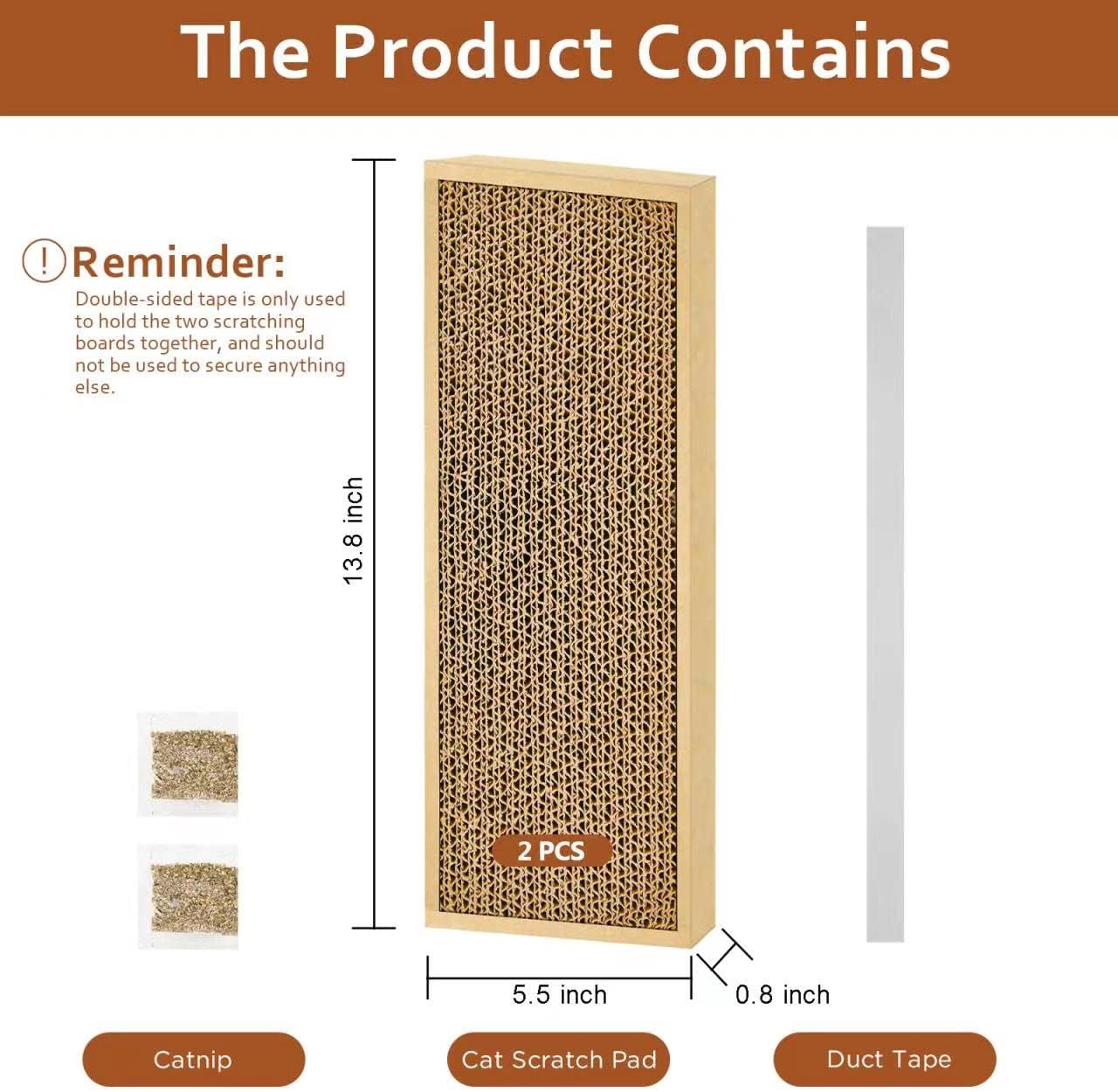 Eco-Friendly Cardboard Cat Scratcher Pads - Hình 2