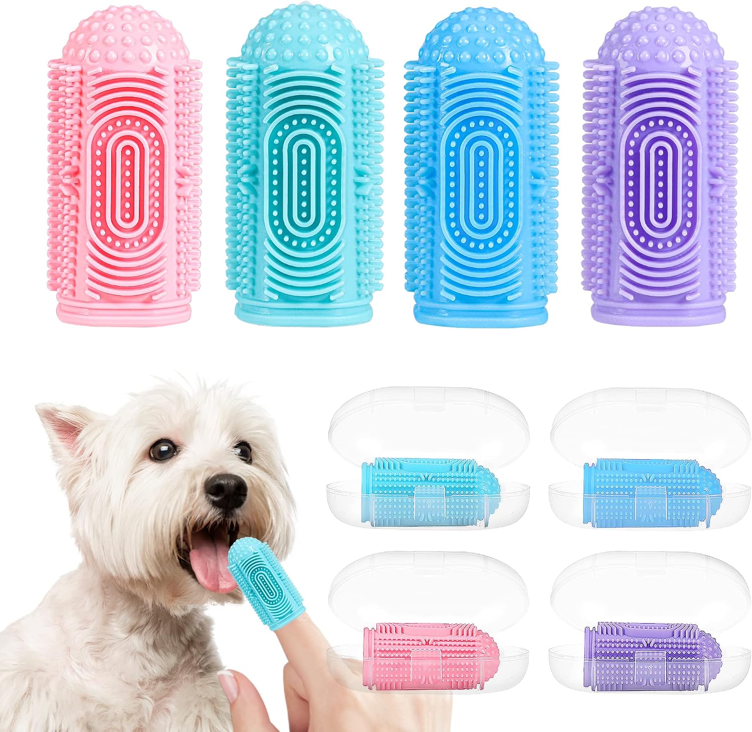 LDII Finger Toothbrush 4-Pack
