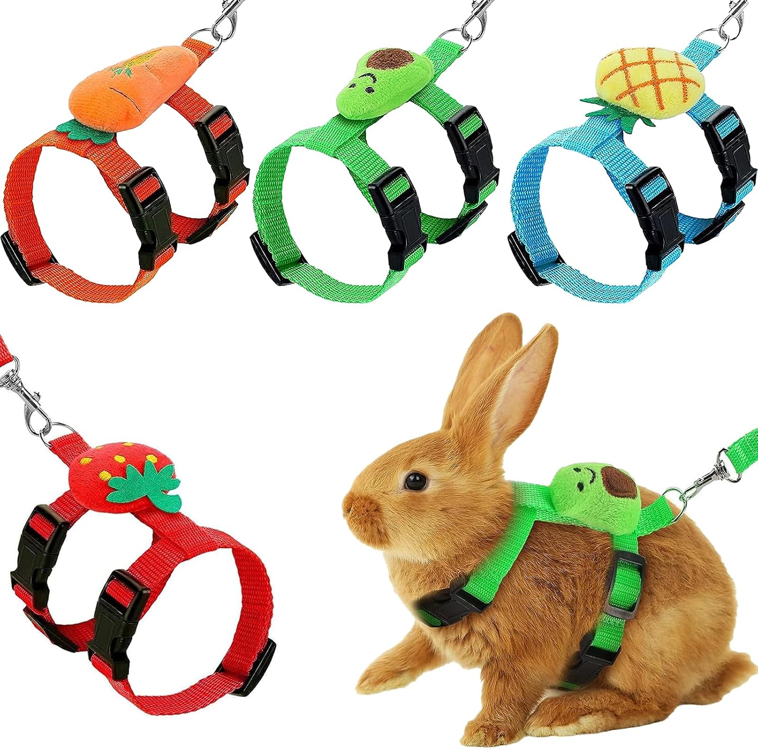 Adjustable Small Pet Harness Fruit Design