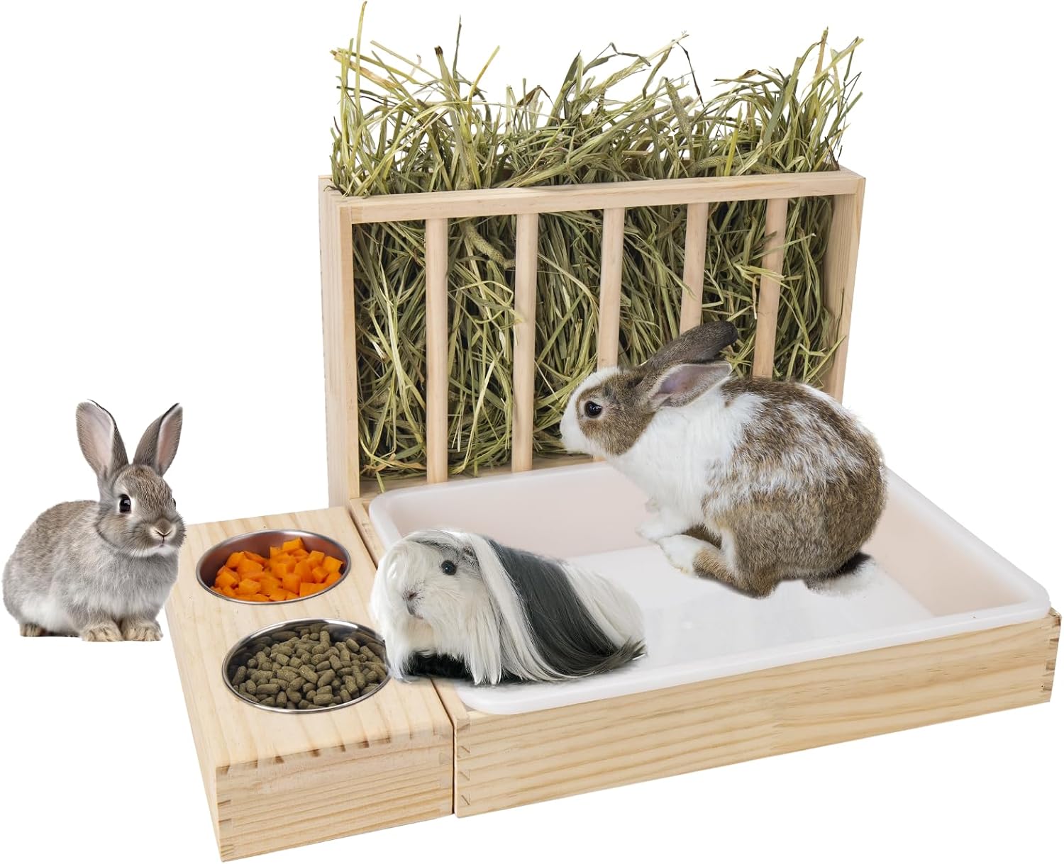 Natural Wood Pet Litter Box