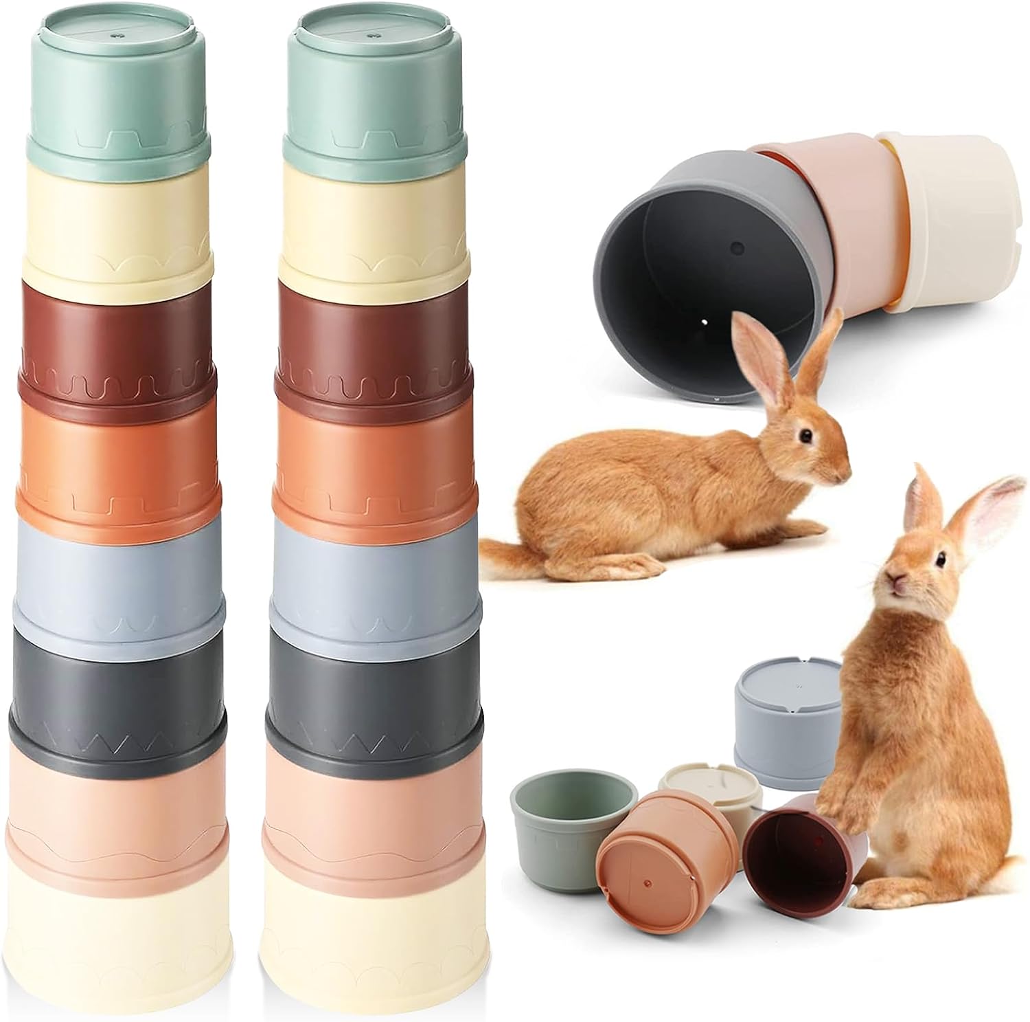 Stackable Pet Enrichment Cups - Hình 10