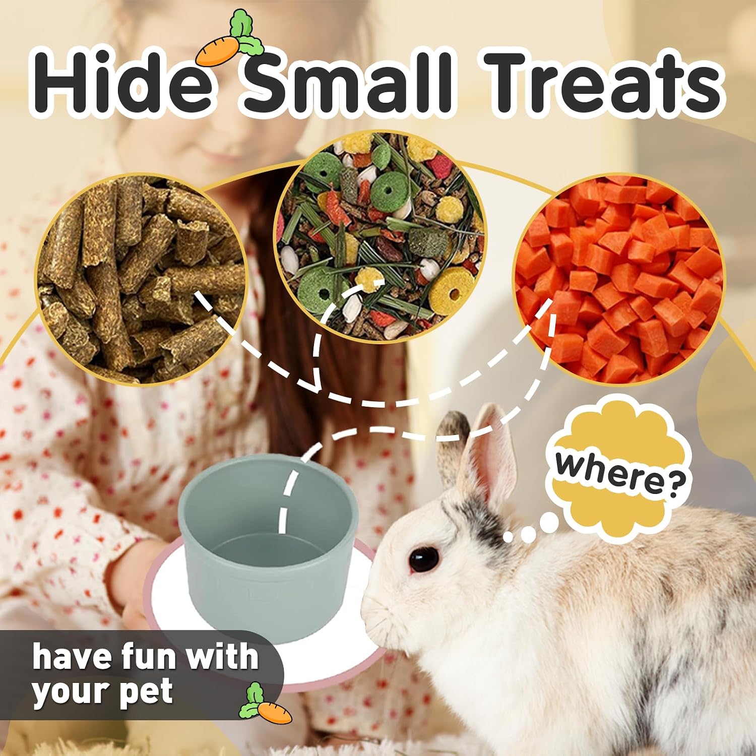 Stackable Pet Enrichment Cups - Hình 3
