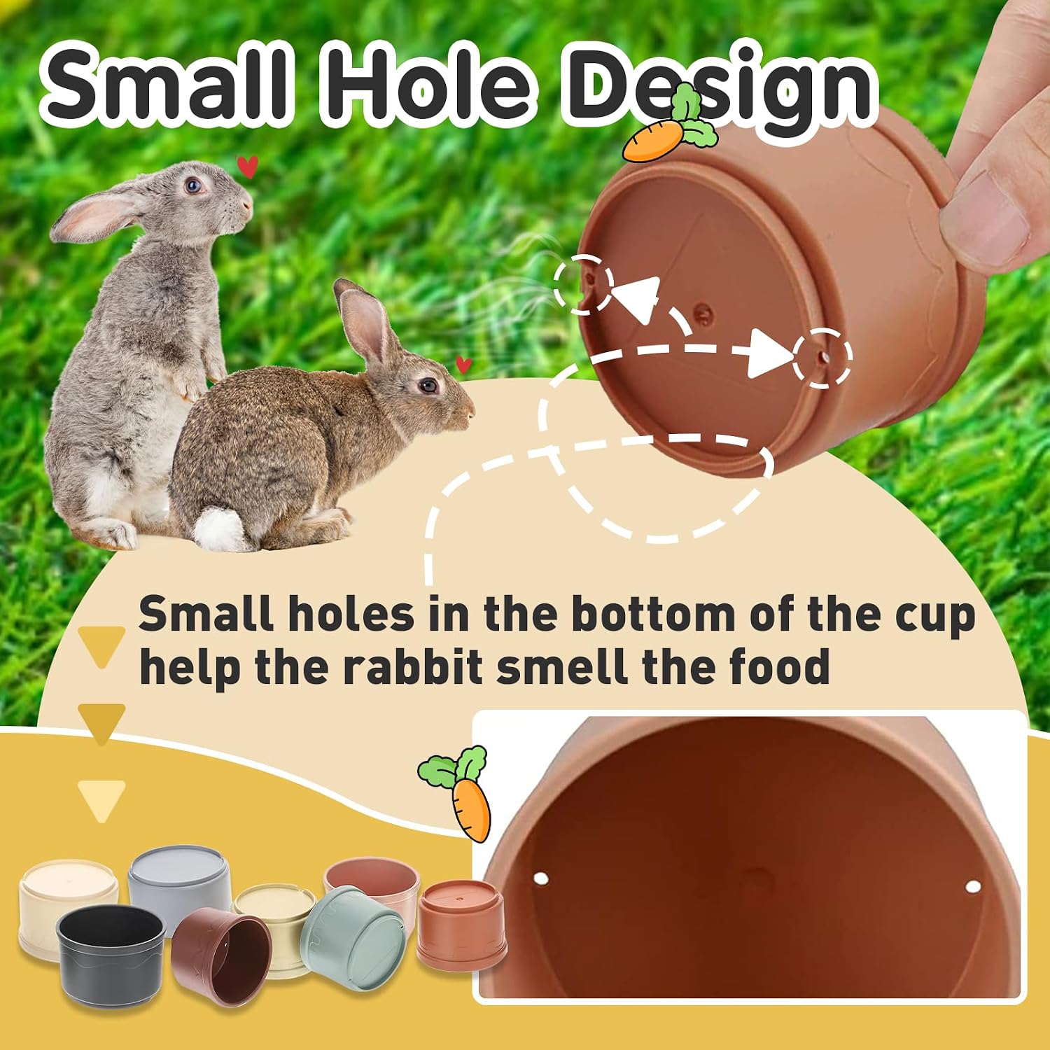 Stackable Pet Enrichment Cups - Hình 6