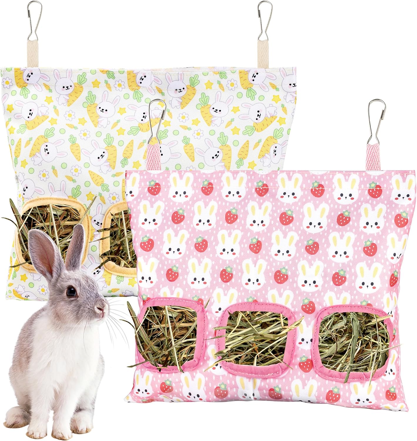 Hanging Hay Feeder Bags for Small Animals