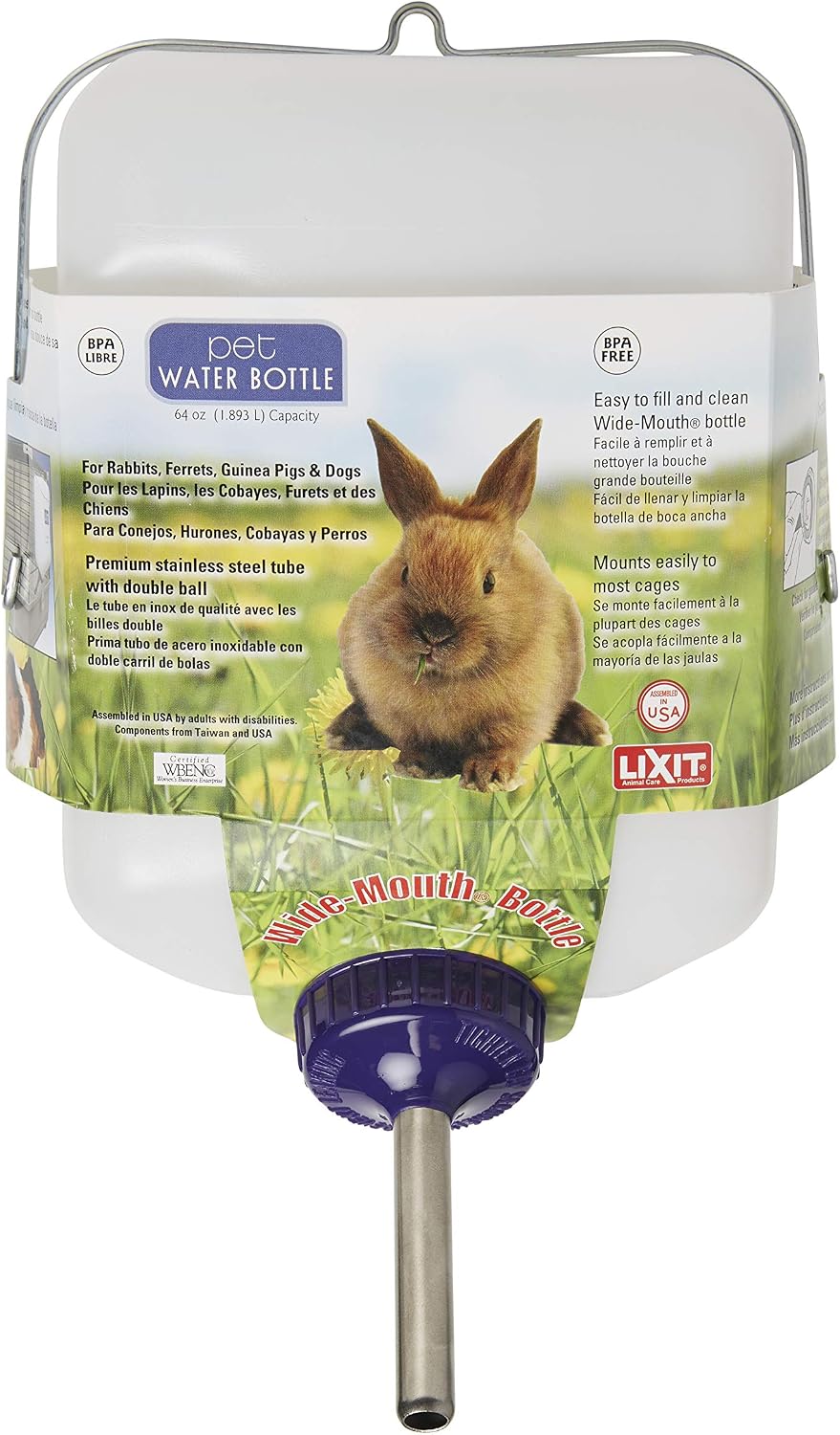 Lixit Wide-Mouth Pet Water Bottle
