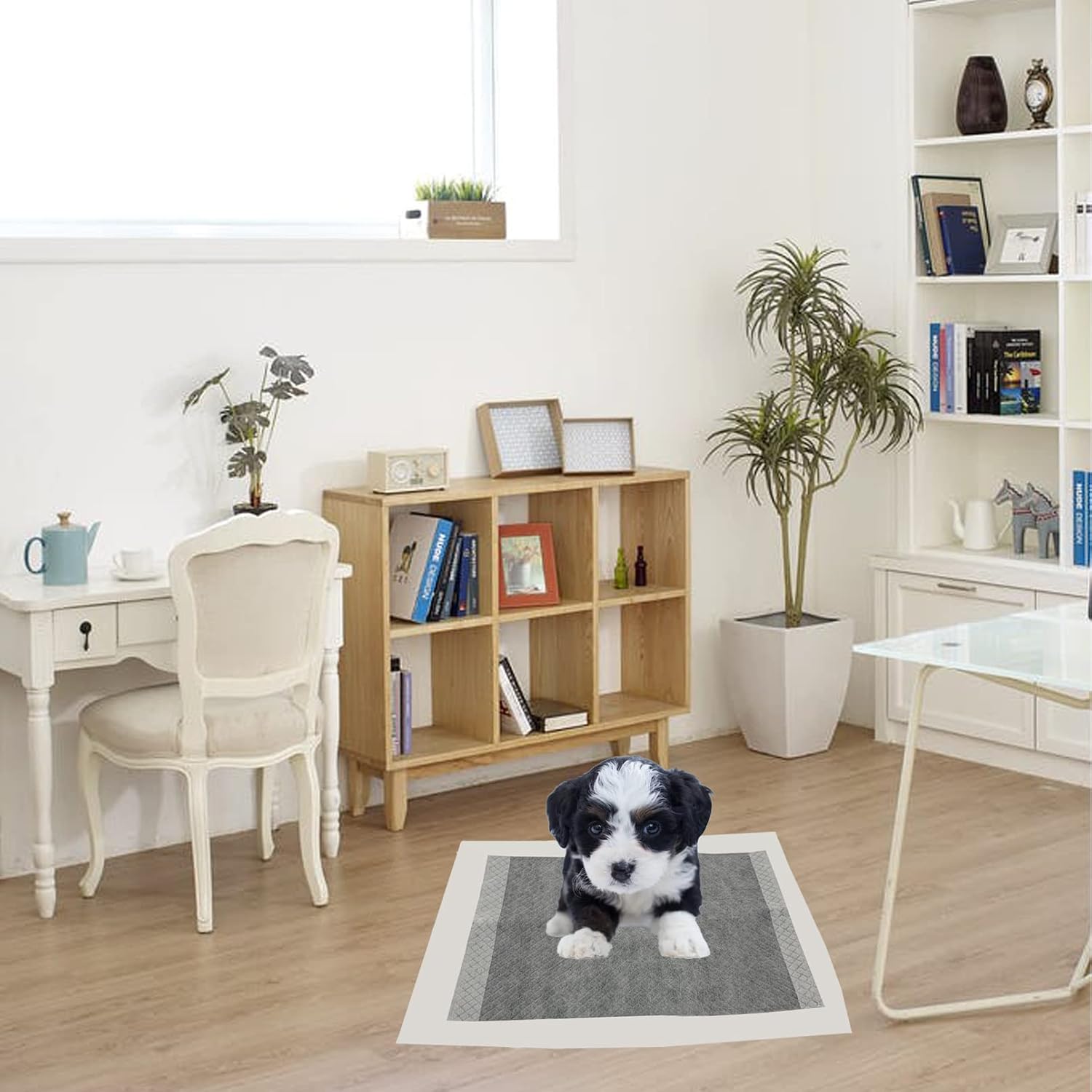 Absorbent Grey Puppy Training Pads - Hình 2