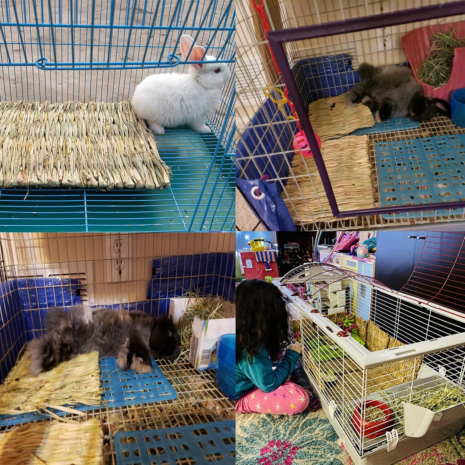 Natural Hand-Woven Grass Mats - Hình 2