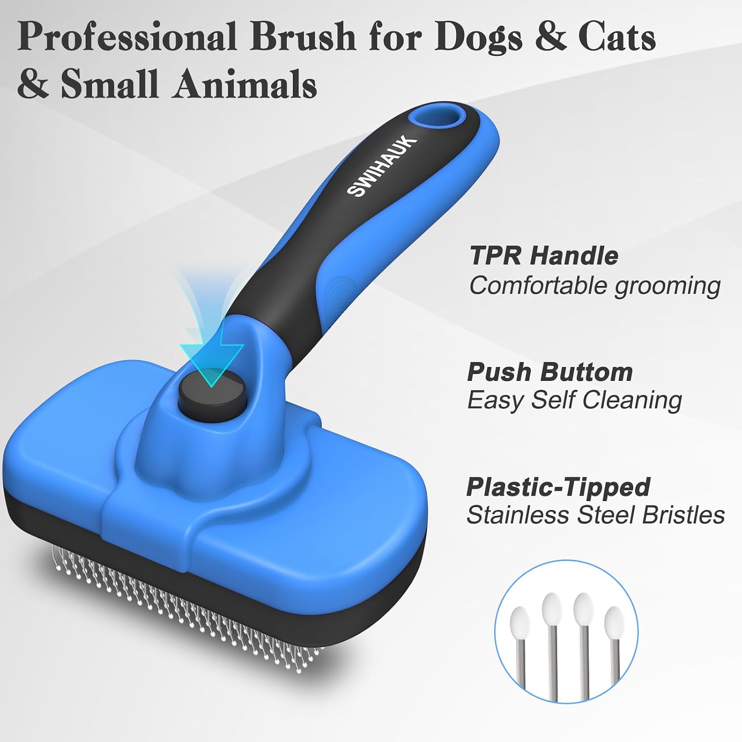 Swihauk Blue Slicker Brush - Hình 2