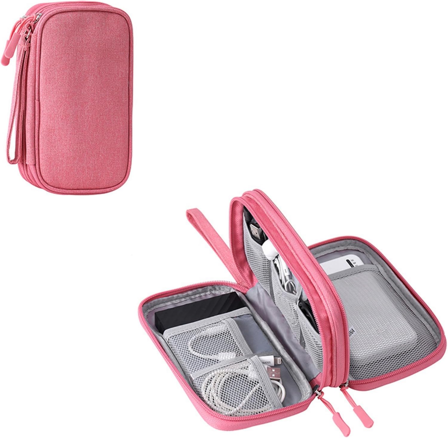 FANBODTA Electronic Organizer Travel Cable Accessories BagPouch Portable Waterproof Storage Bag Electronic Organizer Case