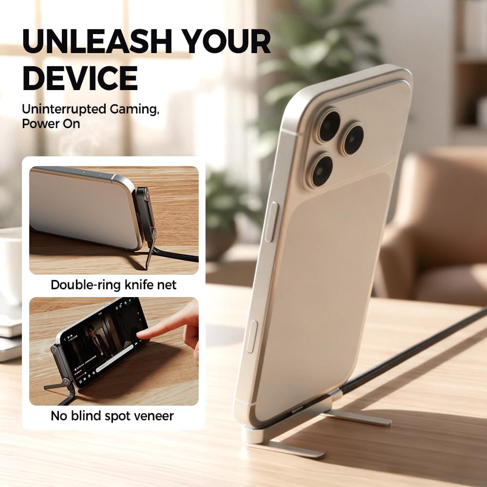 Invisible Holder Charger Cable with Stand, 240w Super Fast Charging 2-in-1 Fast Charging Cord