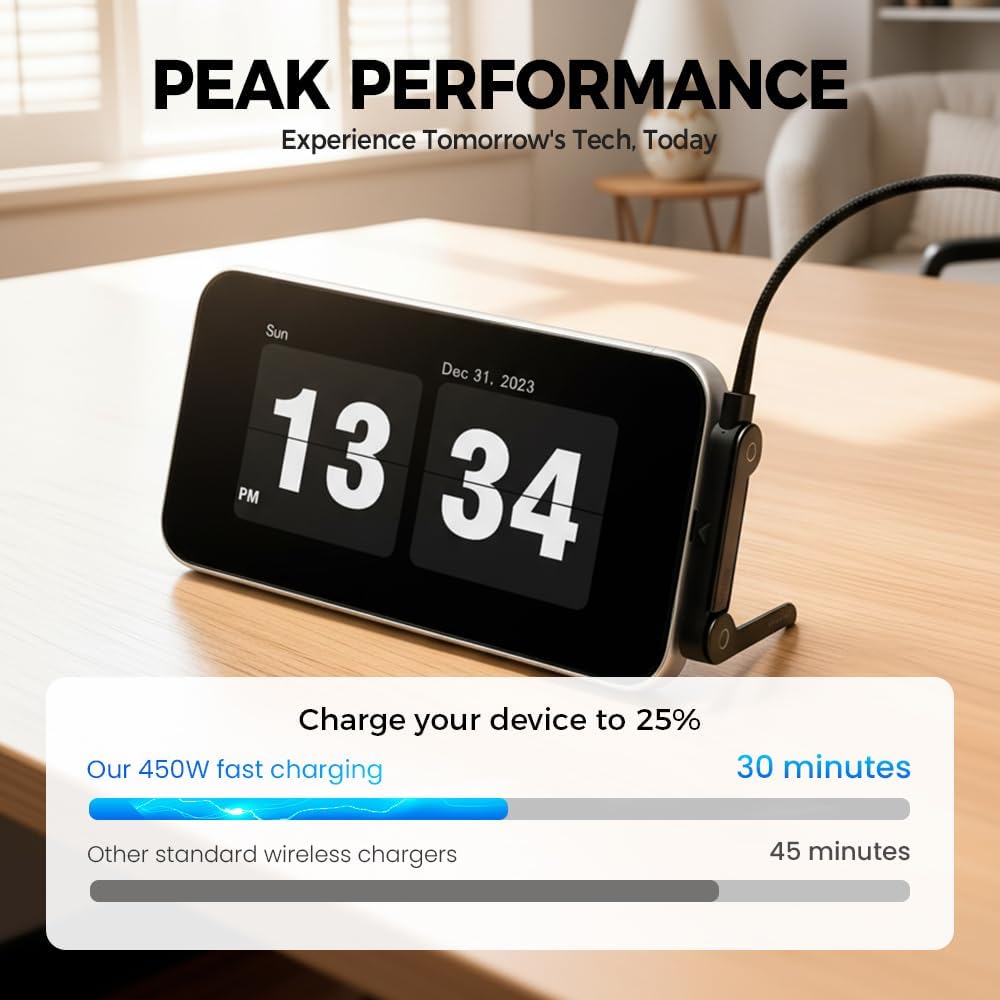 Invisible Holder Charger Cable with Stand, 240w Super Fast Charging 2-in-1 Fast Charging Cord