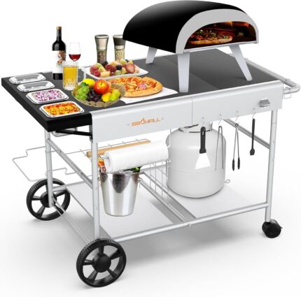 Portable Pizza Oven Cart
