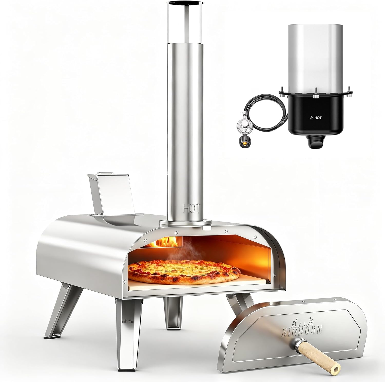 12-Inch Outdoor Pizza Oven Multi-Fuel Pizza Oven
