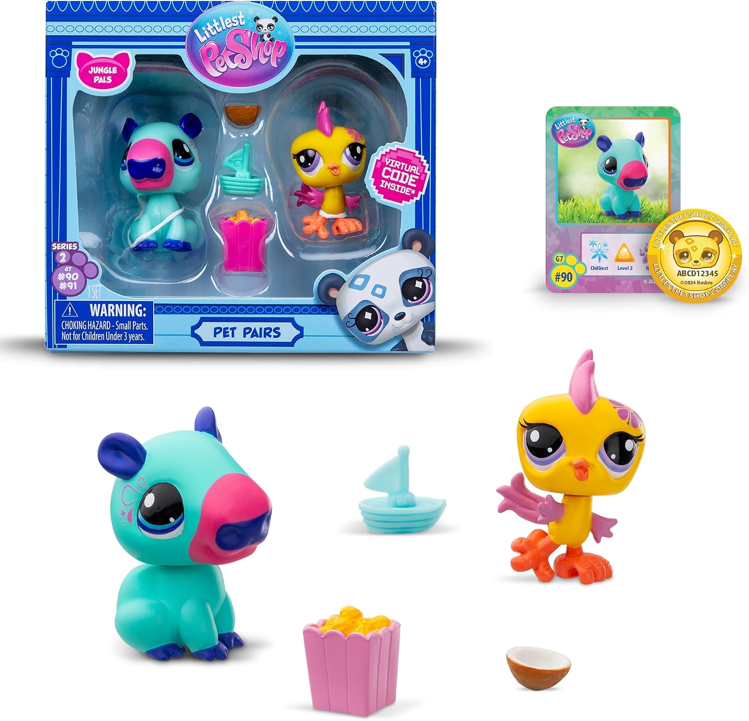 Littlest Pet Shop Mini Pet Two-Pack with Collector Card