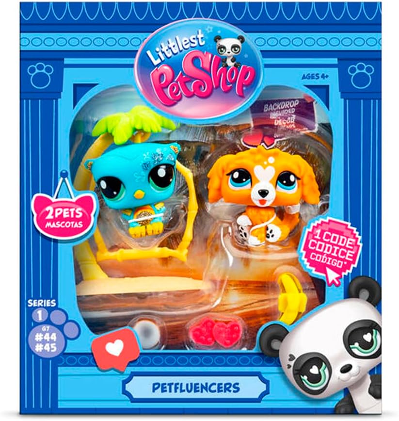 Littlest Pet Shop Petfluencer Sunset Pals Set — 2 Pets, 4 Accessories