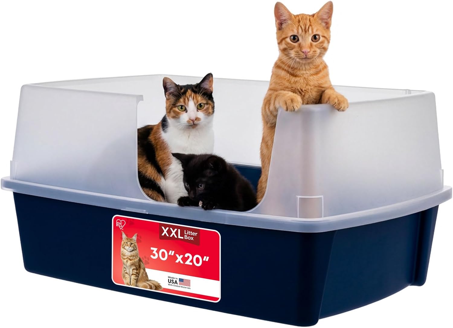 Safari Pets XXL Hooded Cat Litter Box for Large Breeds