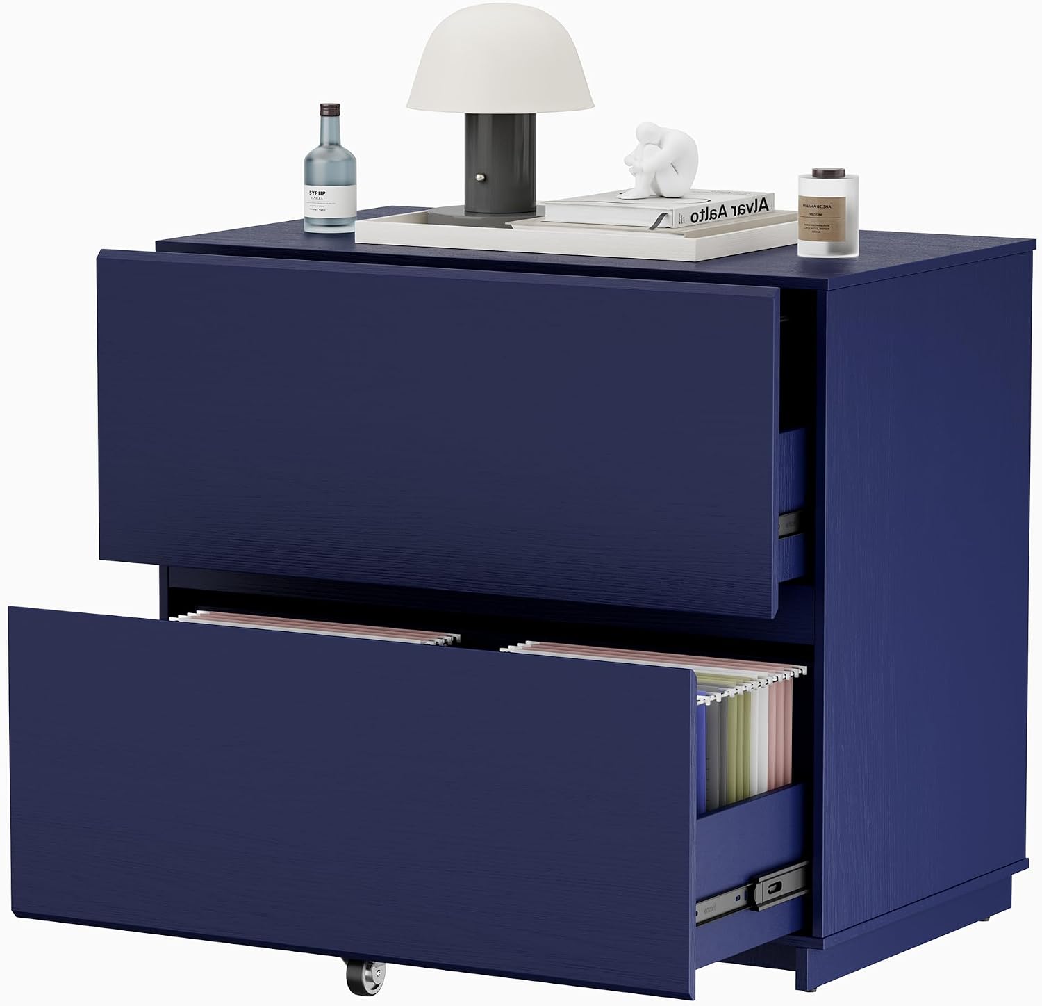 ModernMate 2 Drawer Lateral File Cabinet for Home Office, 31.5W*28.7H - Wood Filing Cabinet with — view 12