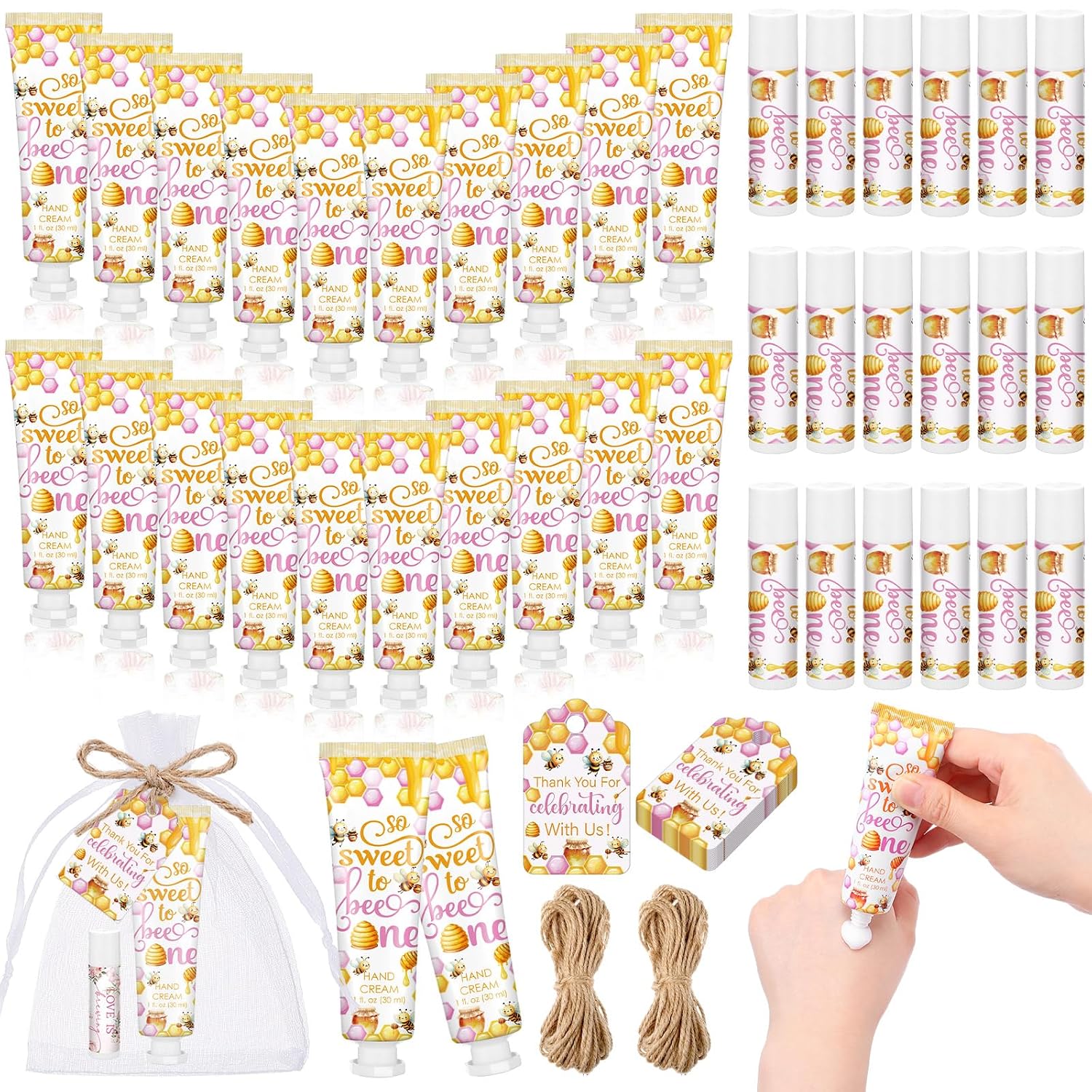 Lemon Mediterranean Hand Cream Lip Balm Favors - Hình 40