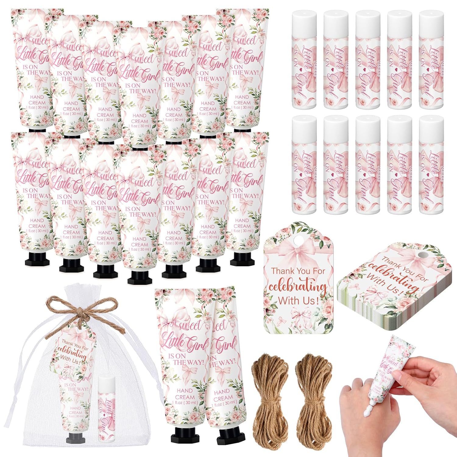 Lemon Mediterranean Hand Cream Lip Balm Favors - Hình 23