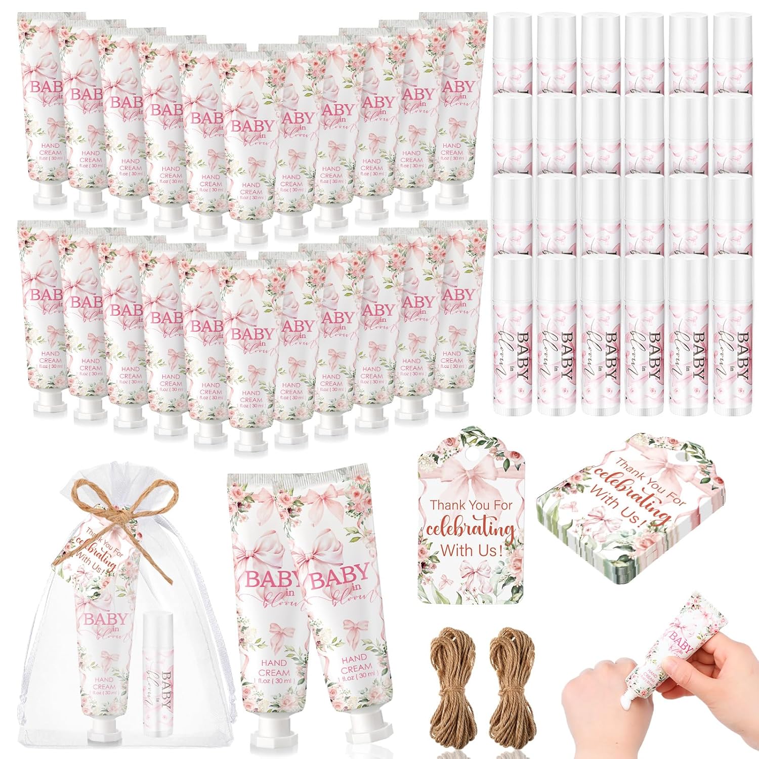 Lemon Mediterranean Hand Cream Lip Balm Favors - Hình 36