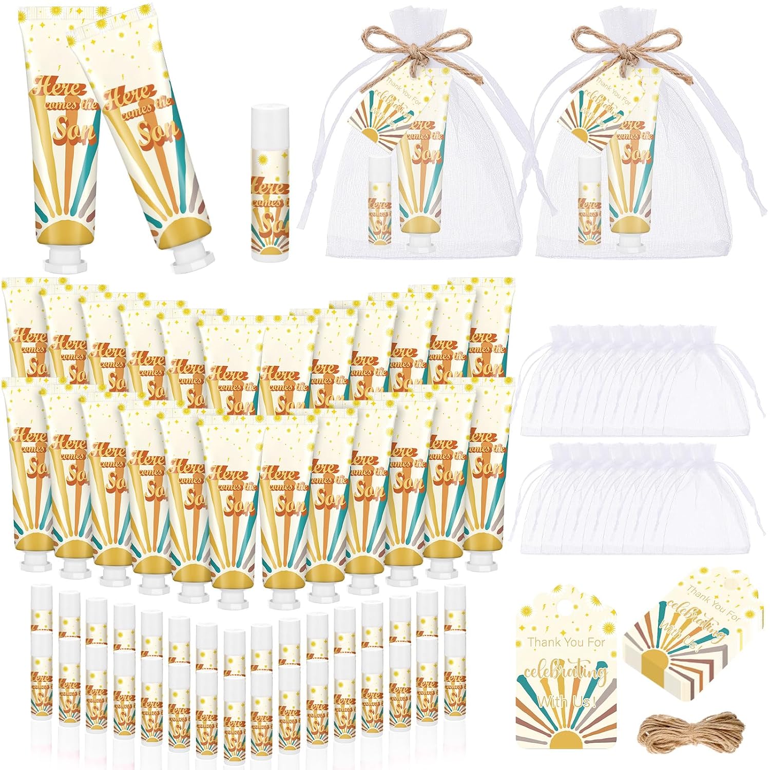 Lemon Mediterranean Hand Cream Lip Balm Favors - Hình 37