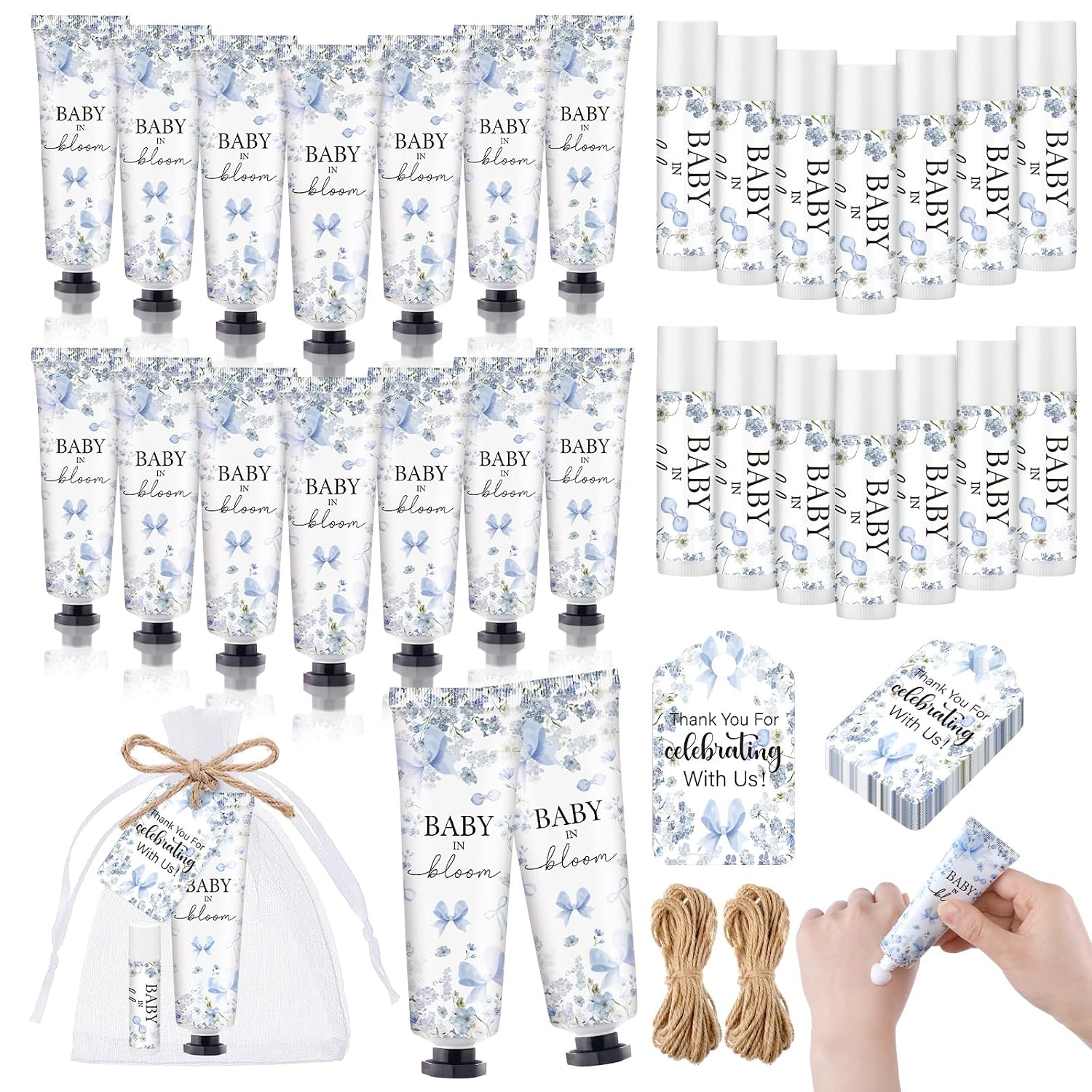 Lemon Mediterranean Hand Cream Lip Balm Favors - Hình 8