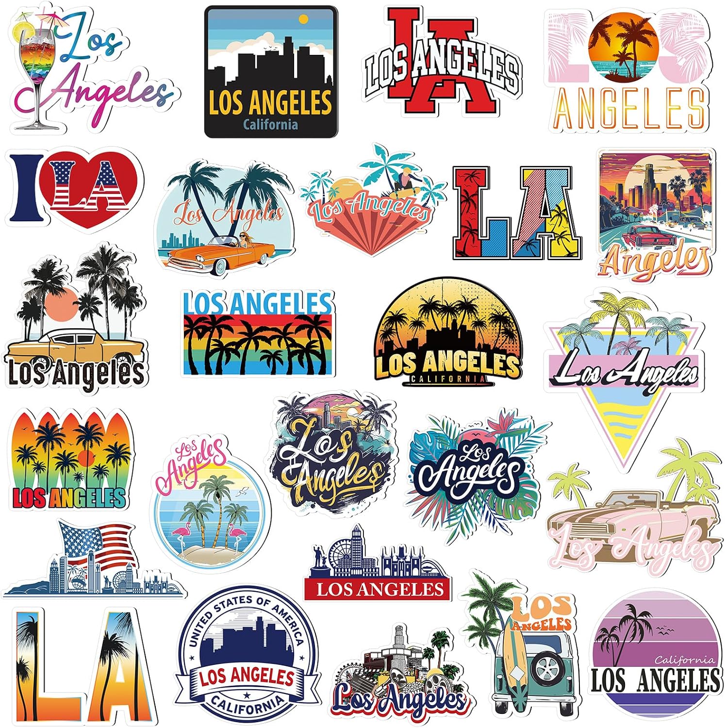 California Theme Vinyl Stickers - Hình 25