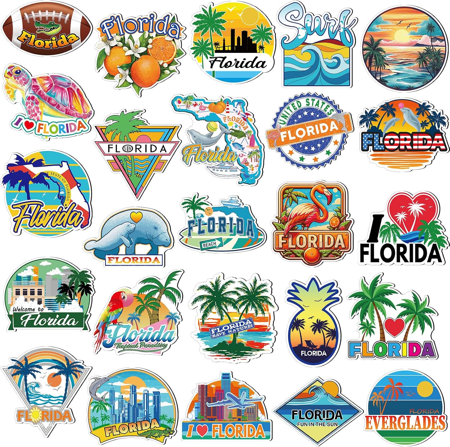 California Theme Vinyl Stickers - Hình 10