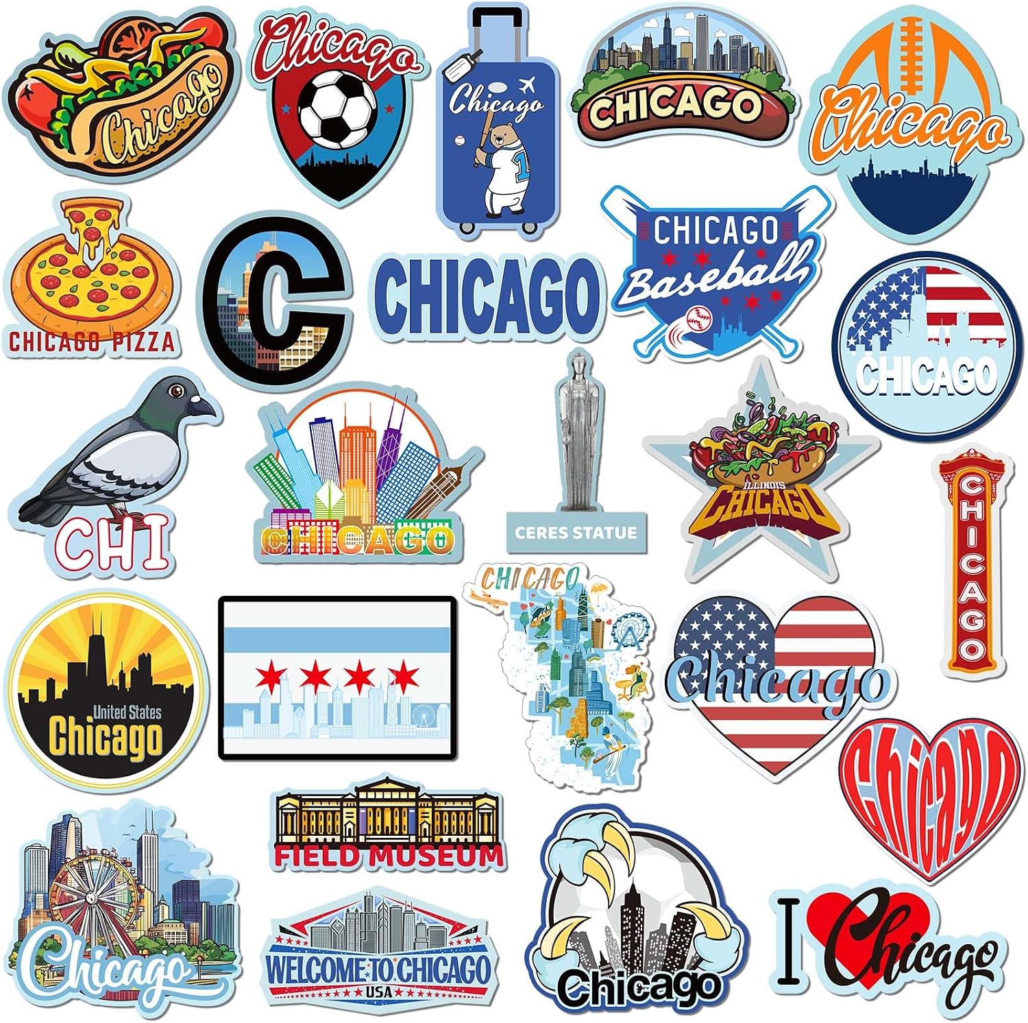 California Theme Vinyl Stickers - Hình 13