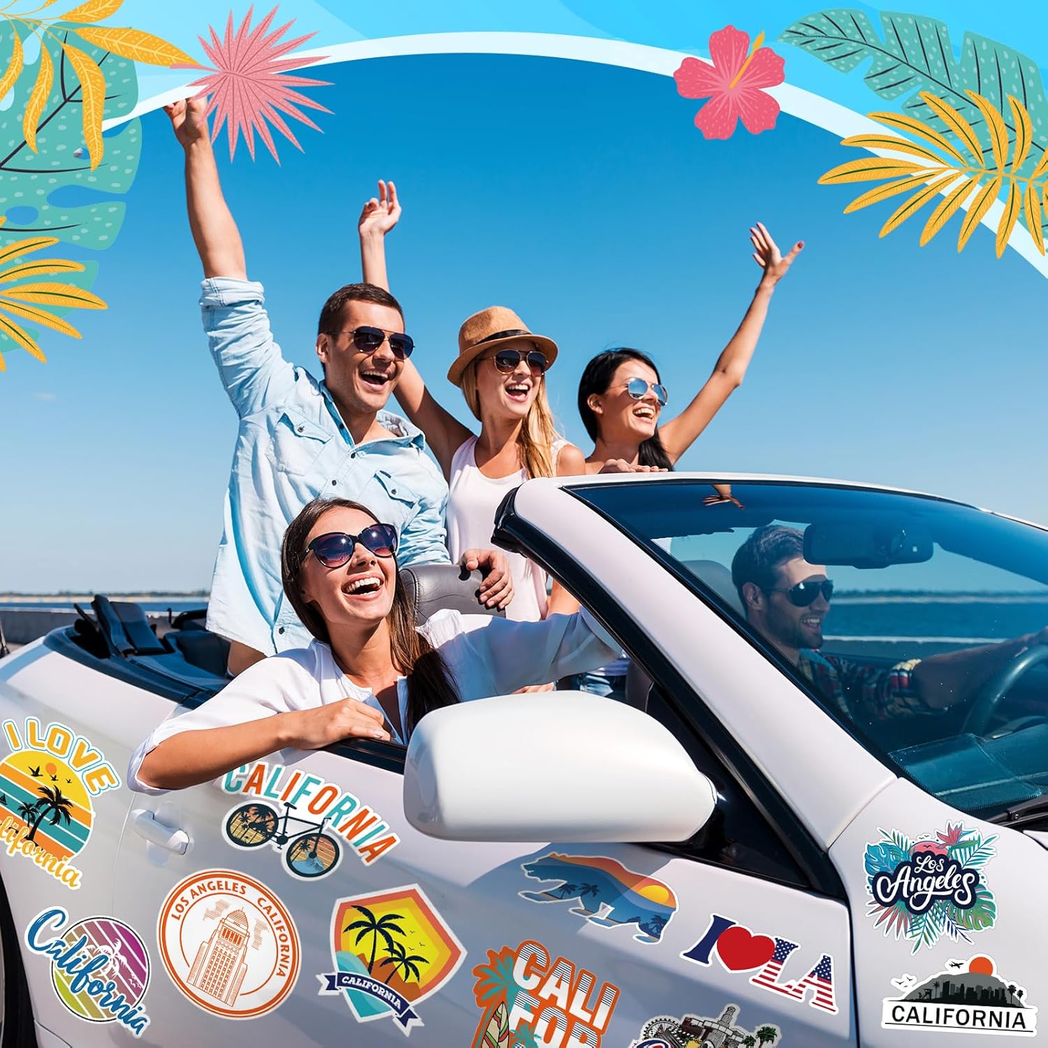 California Theme Vinyl Stickers - Hình 4