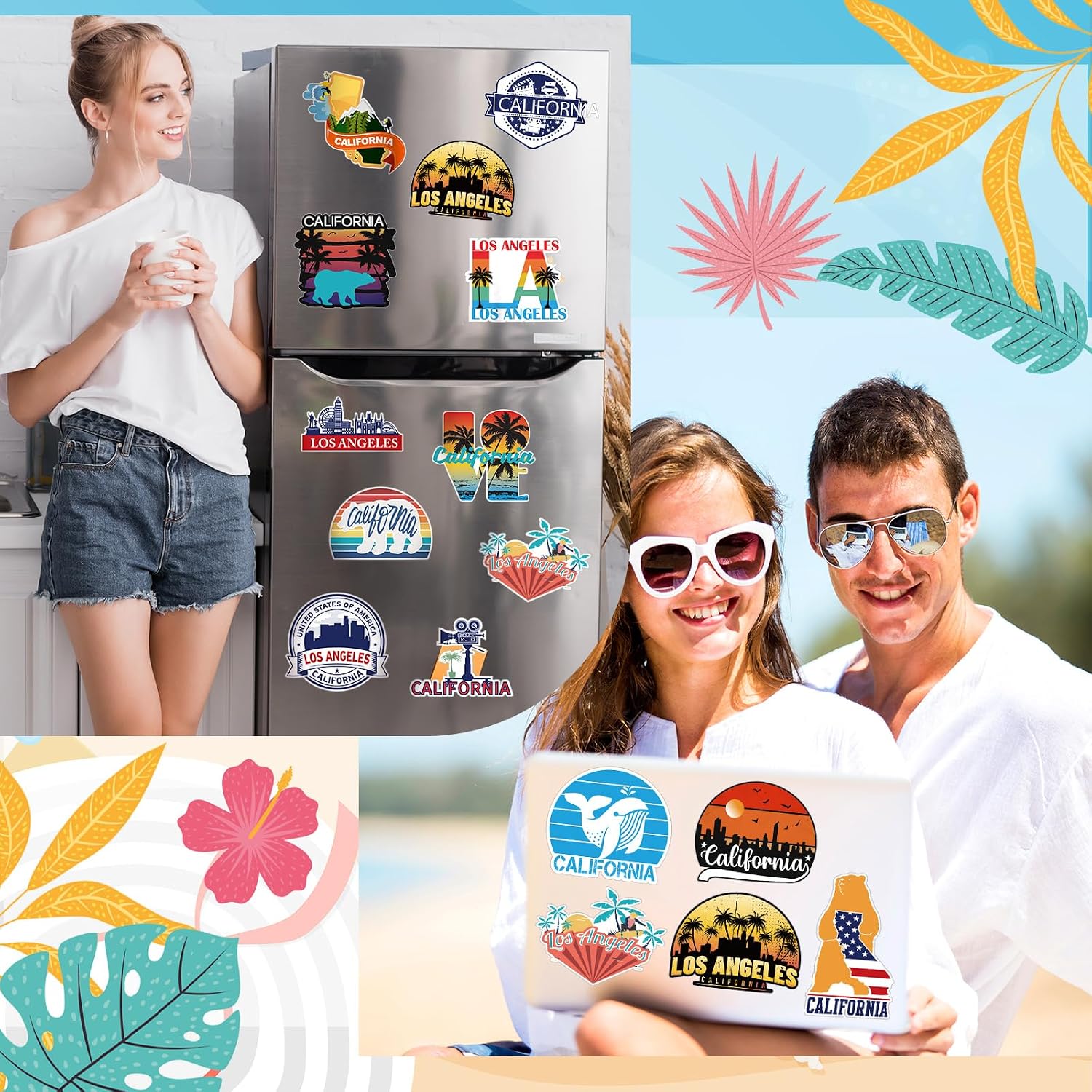 California Theme Vinyl Stickers - Hình 6