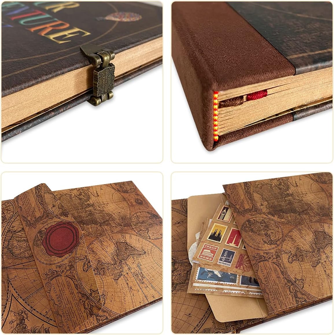 Vintage Travel Scrapbook Kit - Hình 6