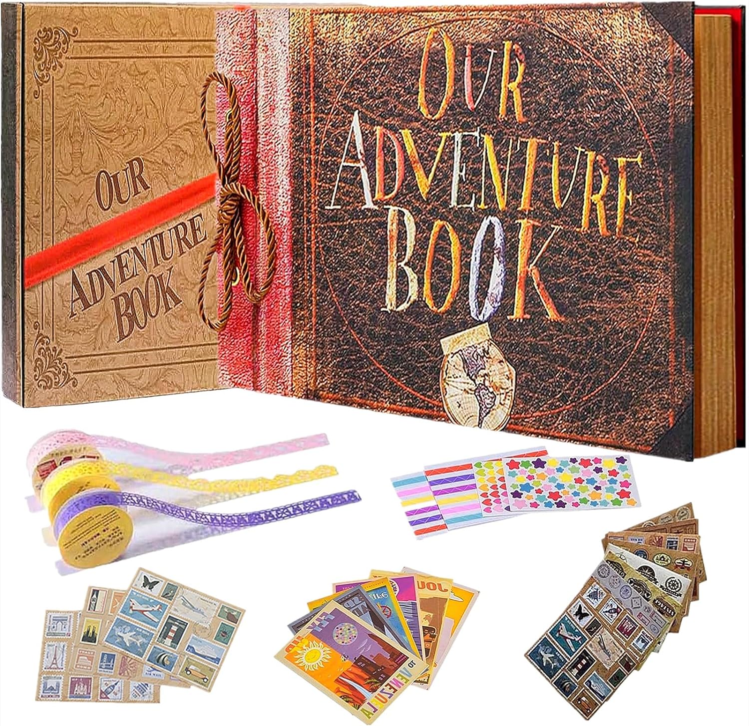 Vintage Travel Scrapbook Kit - Hình 14