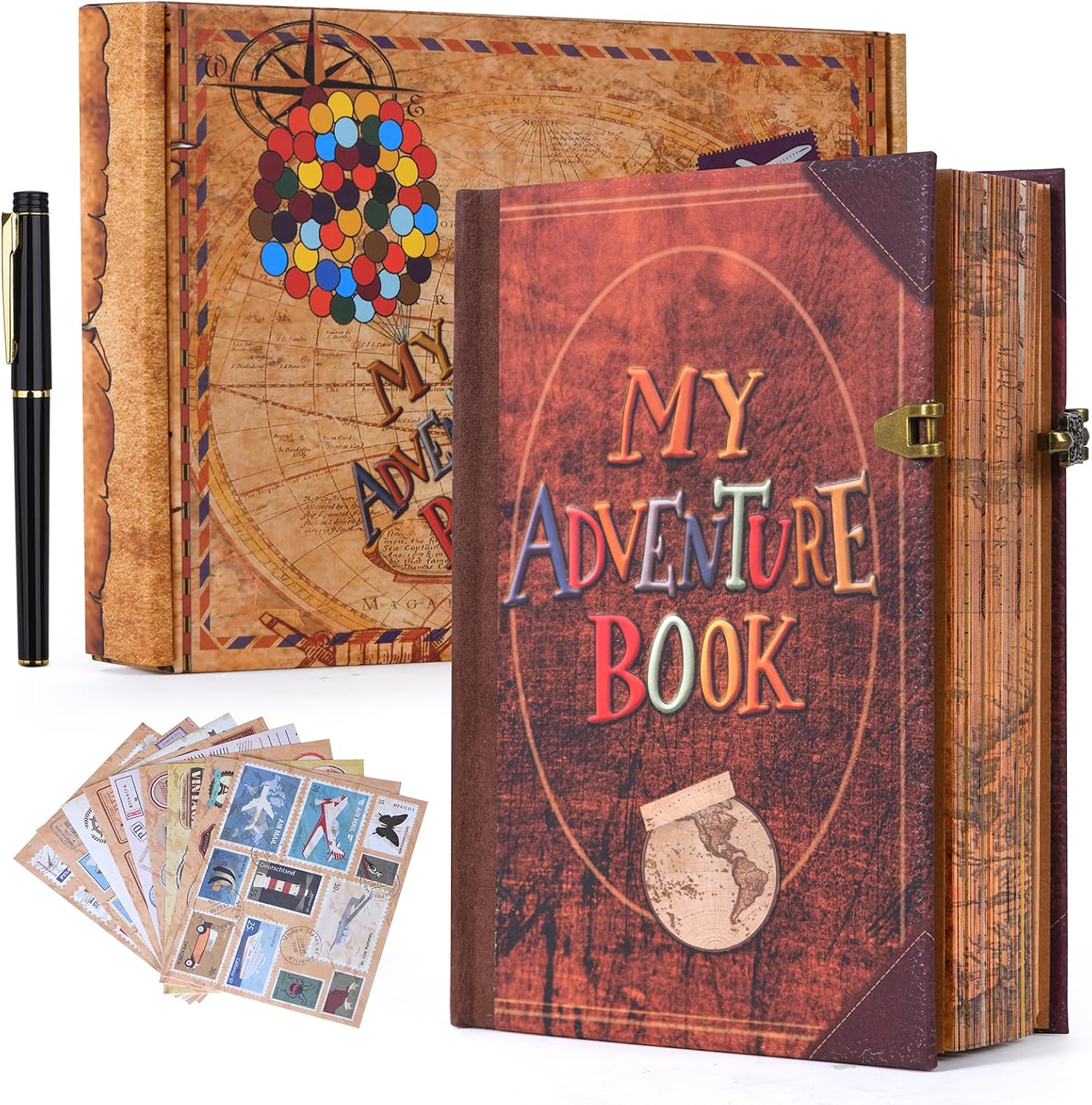 Vintage Travel Scrapbook Kit - Hình 18