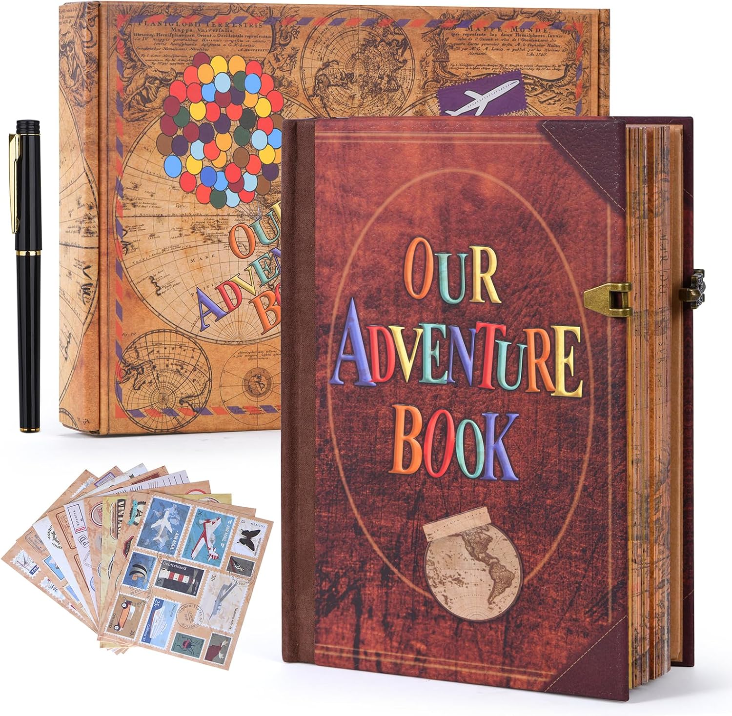 Vintage Travel Scrapbook Kit - Hình 17